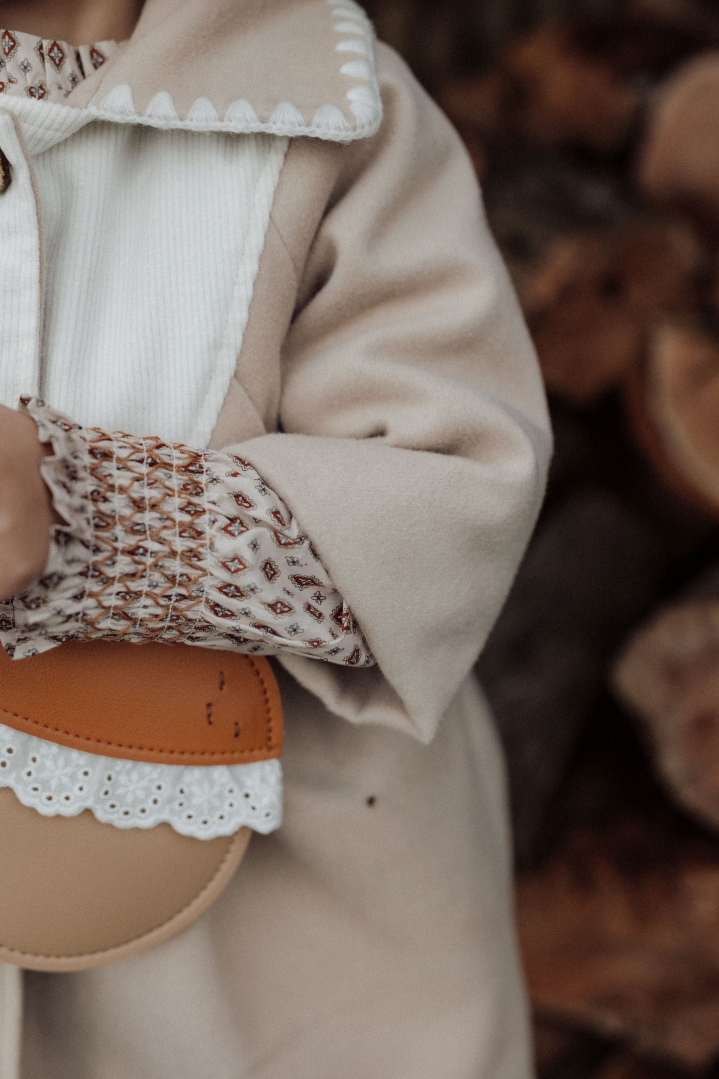 Quilted Coat - Oatmeal