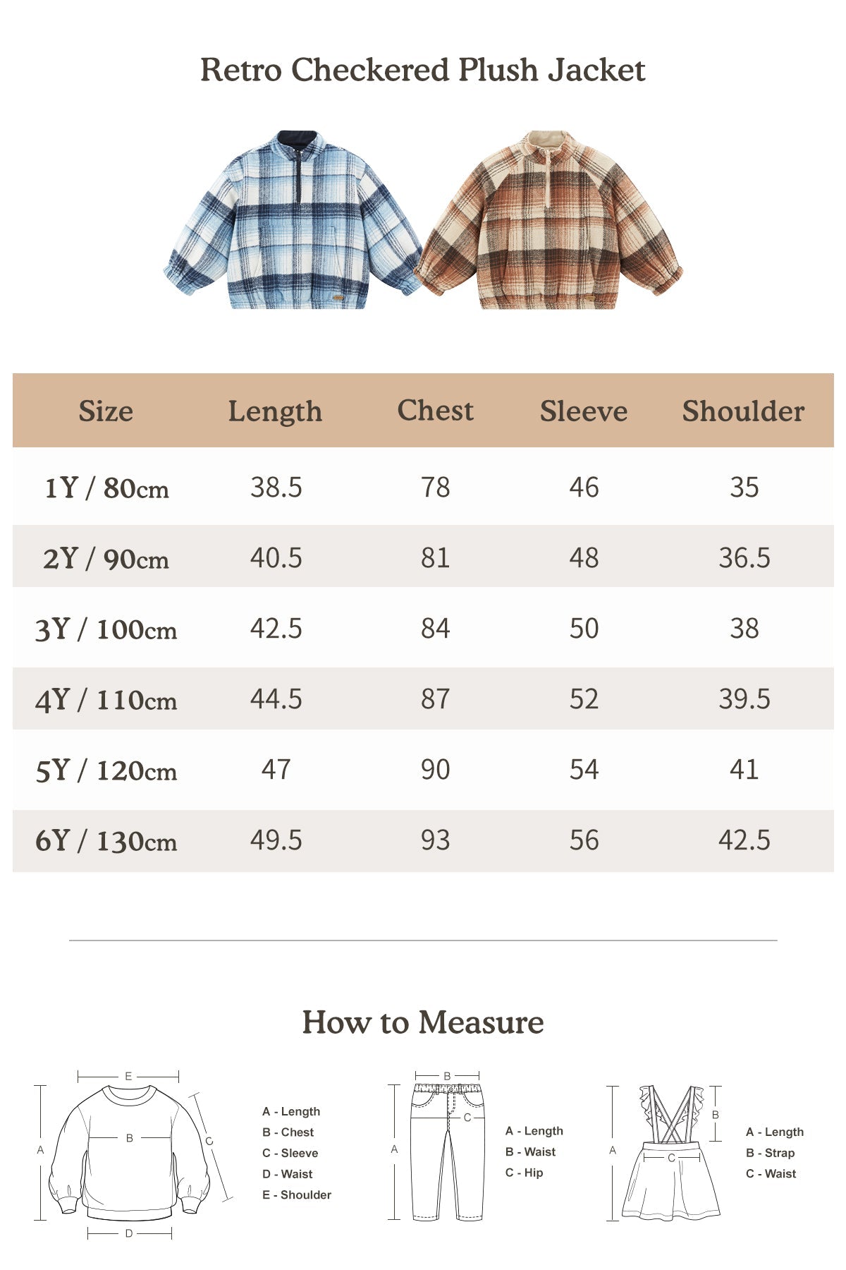 Retro Checkered Plush Jacket - Sunset Brown