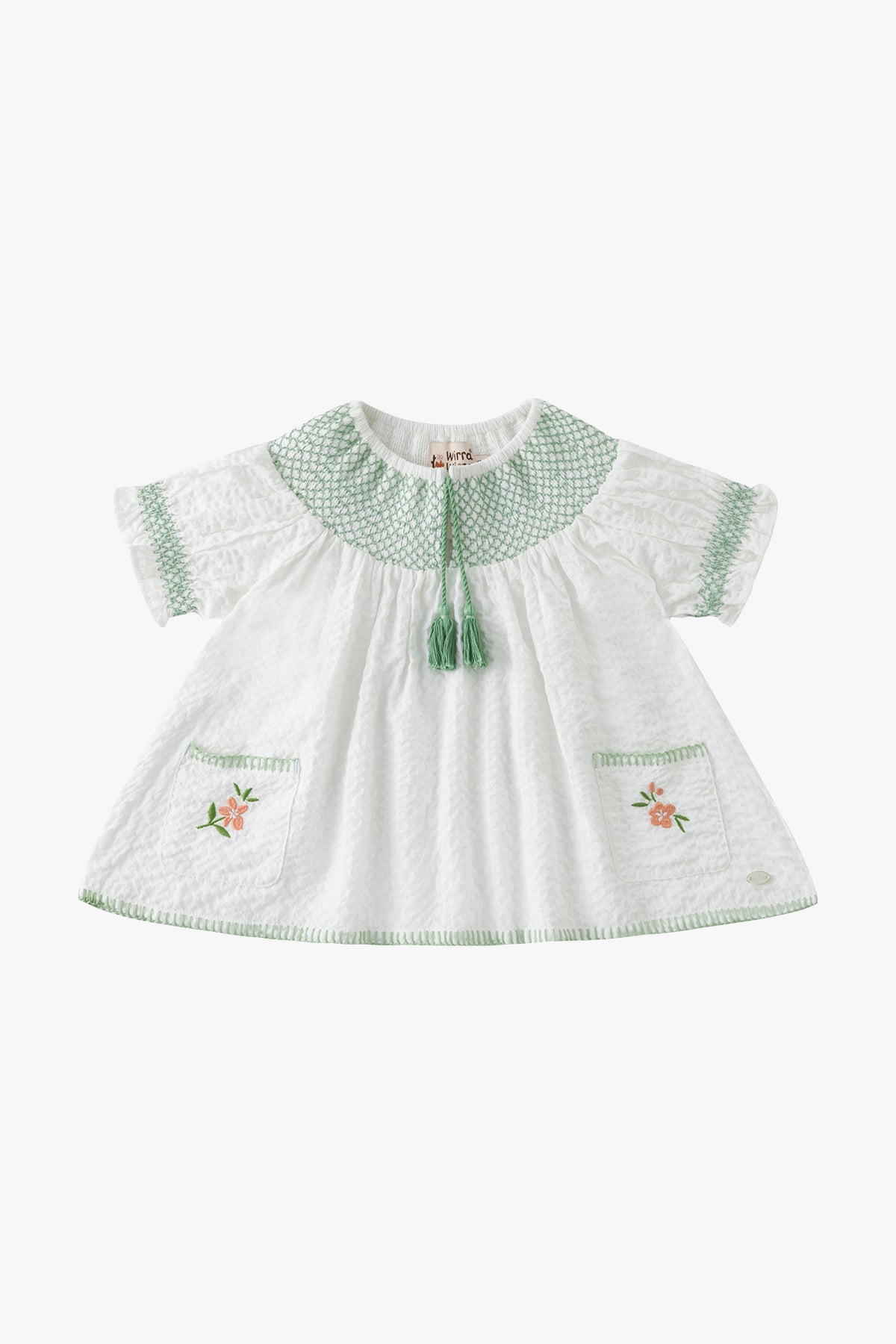 Seersucker Top - White
