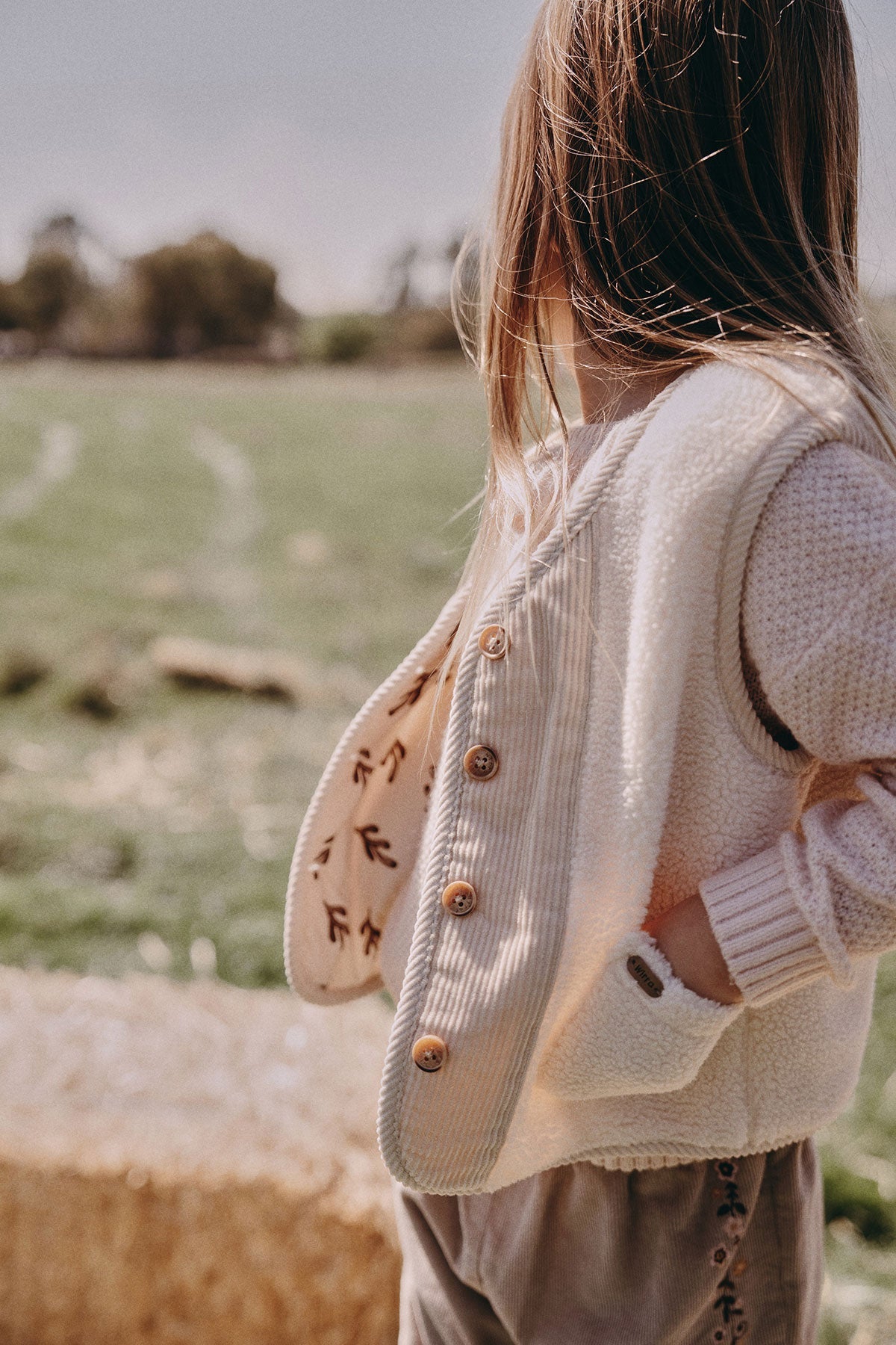 Sherpa Vest - Cream White