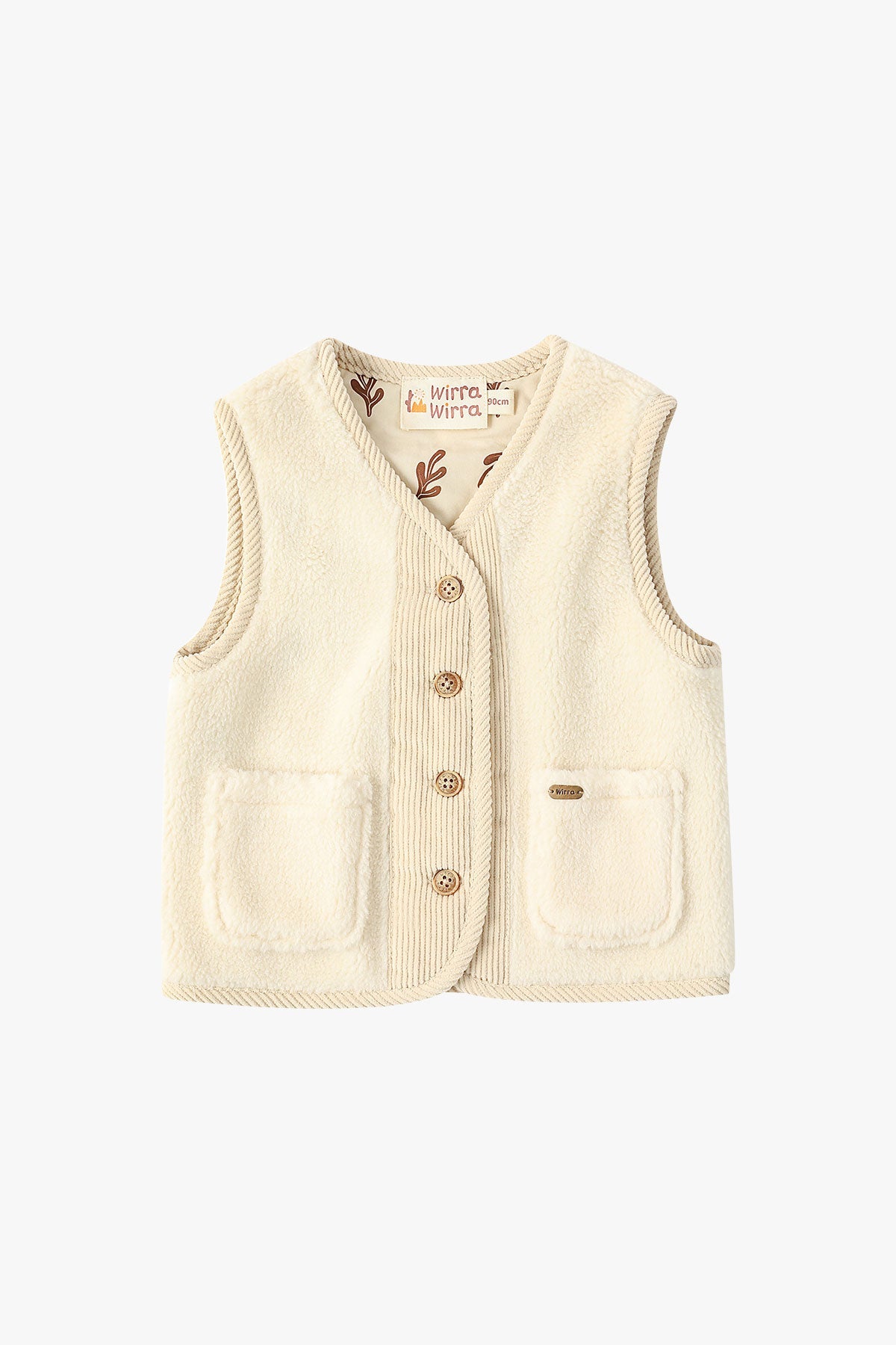 Sherpa Vest - Cream White