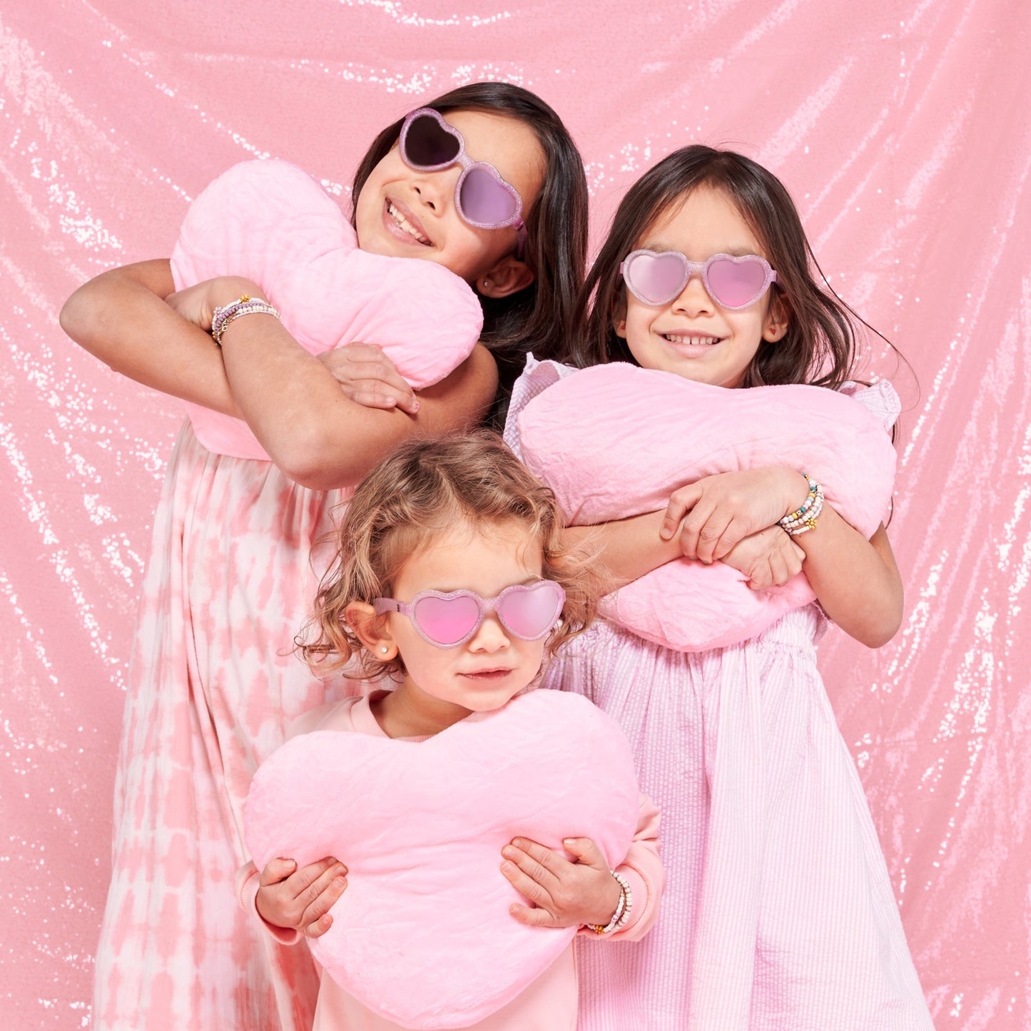 Non-Polarized Mirrored Heart Sunglasses | Sparkle Squad
