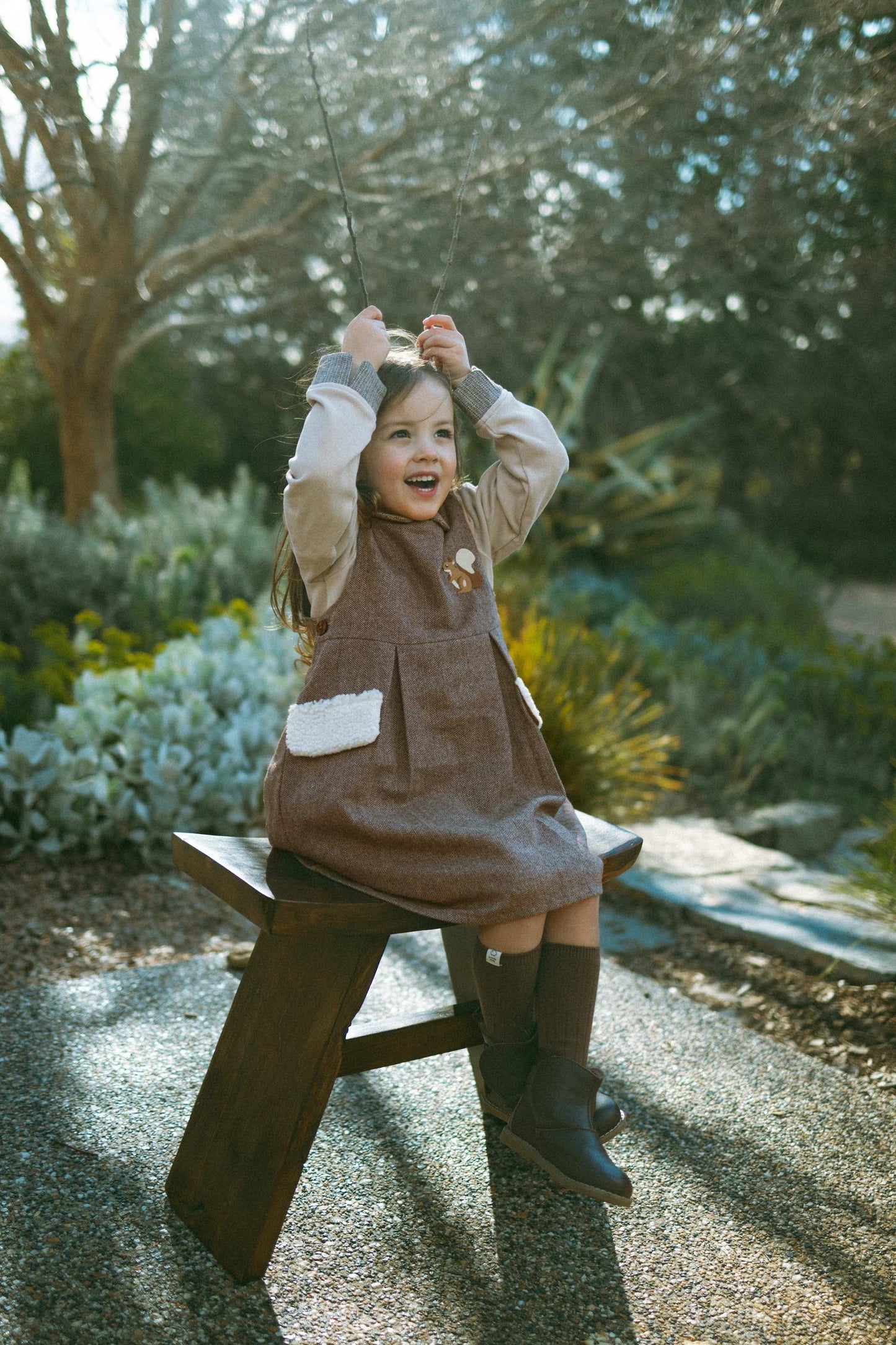 Squirrel Pocket Shoulder Strap Dress - Squirrel Pocket