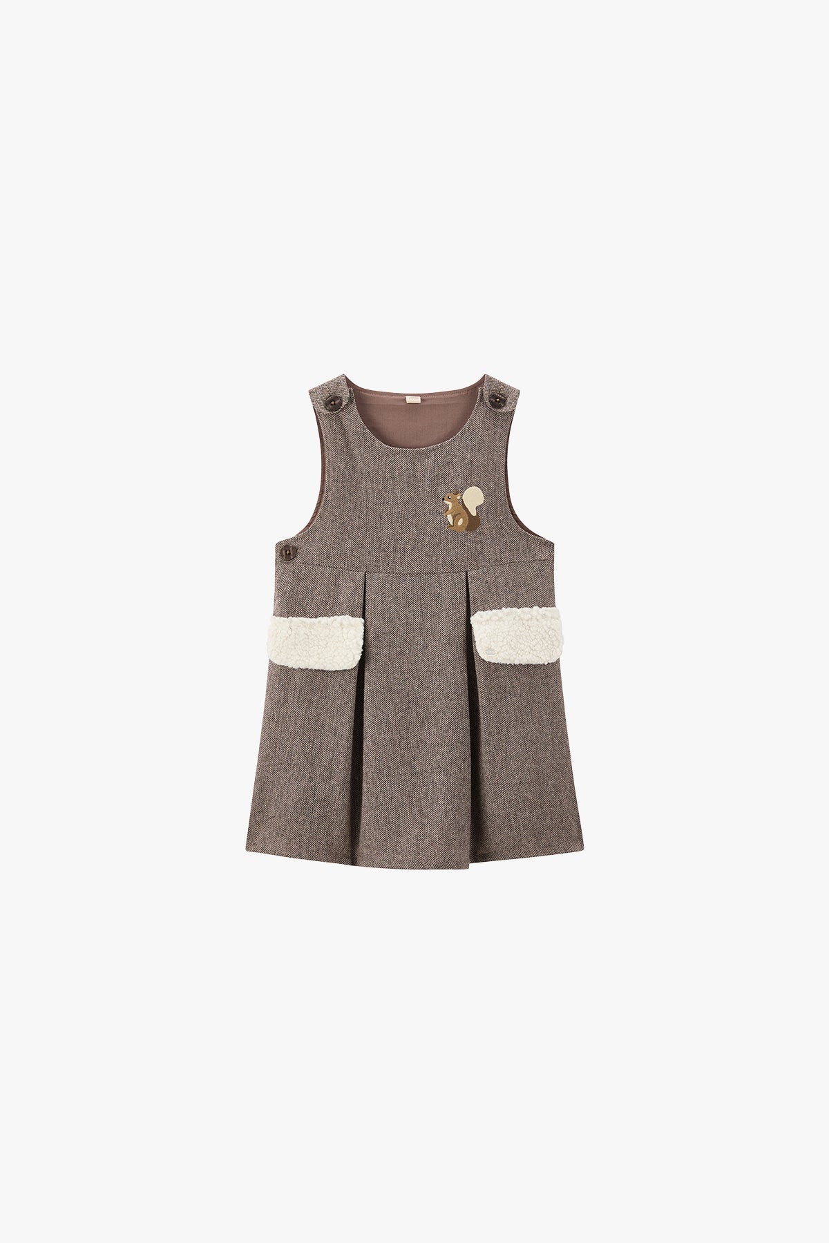 Squirrel Pocket Shoulder Strap Dress - Squirrel Pocket