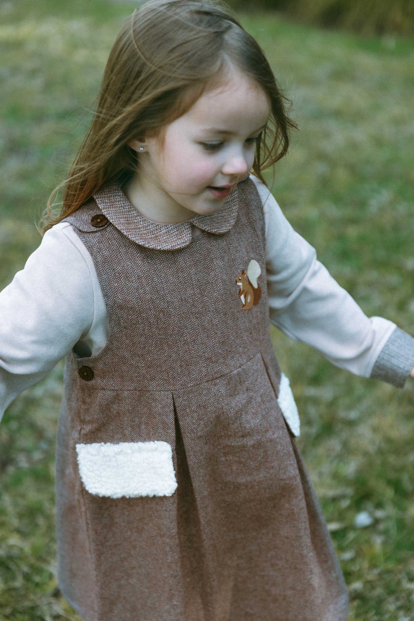 Squirrel Pocket Shoulder Strap Dress - Squirrel Pocket