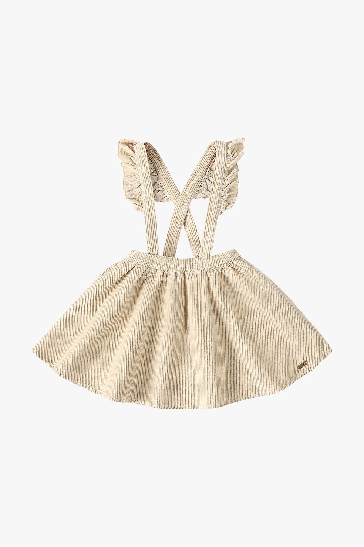 Suspender Skirt - Light Beige