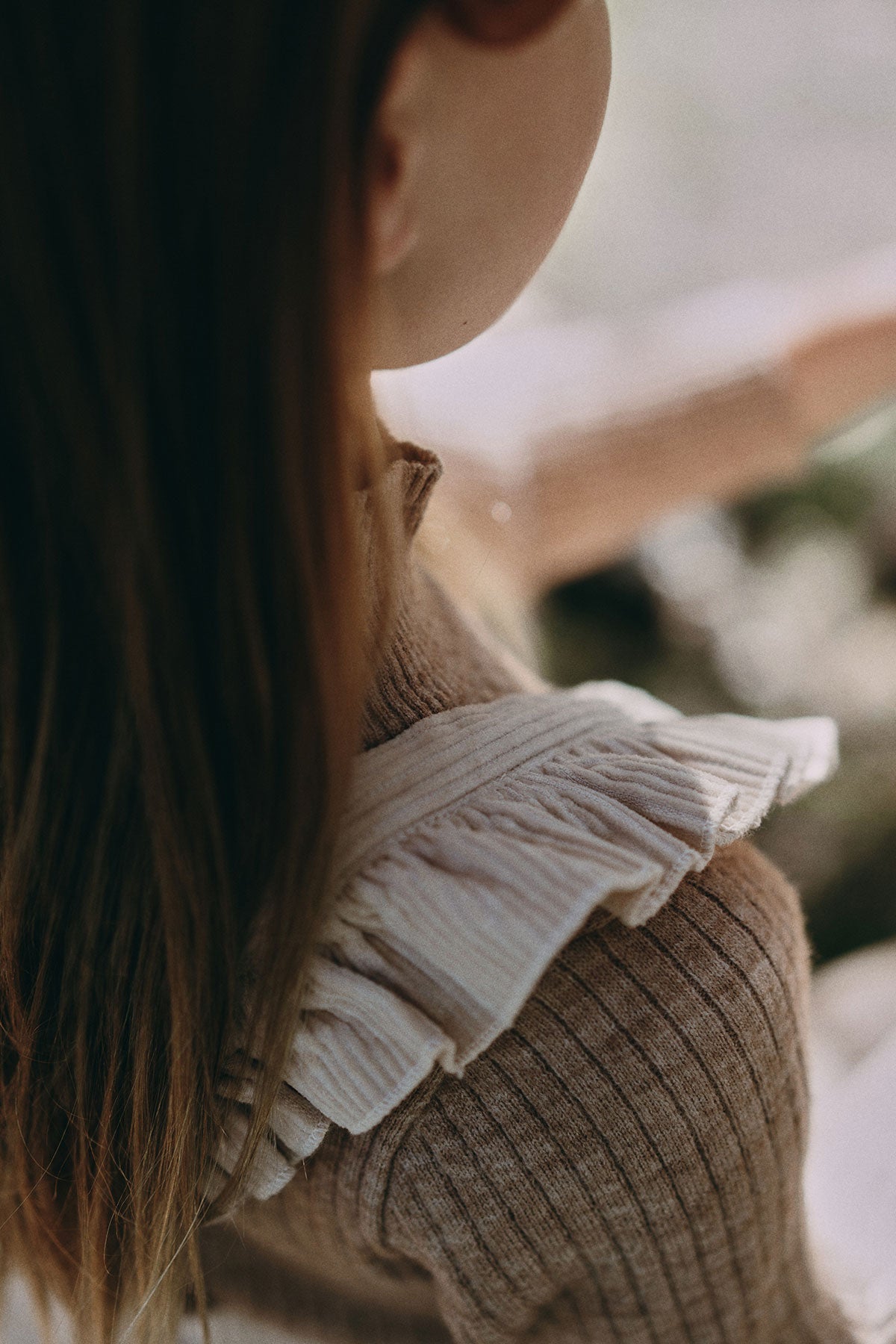 Suspender Skirt - Light Beige