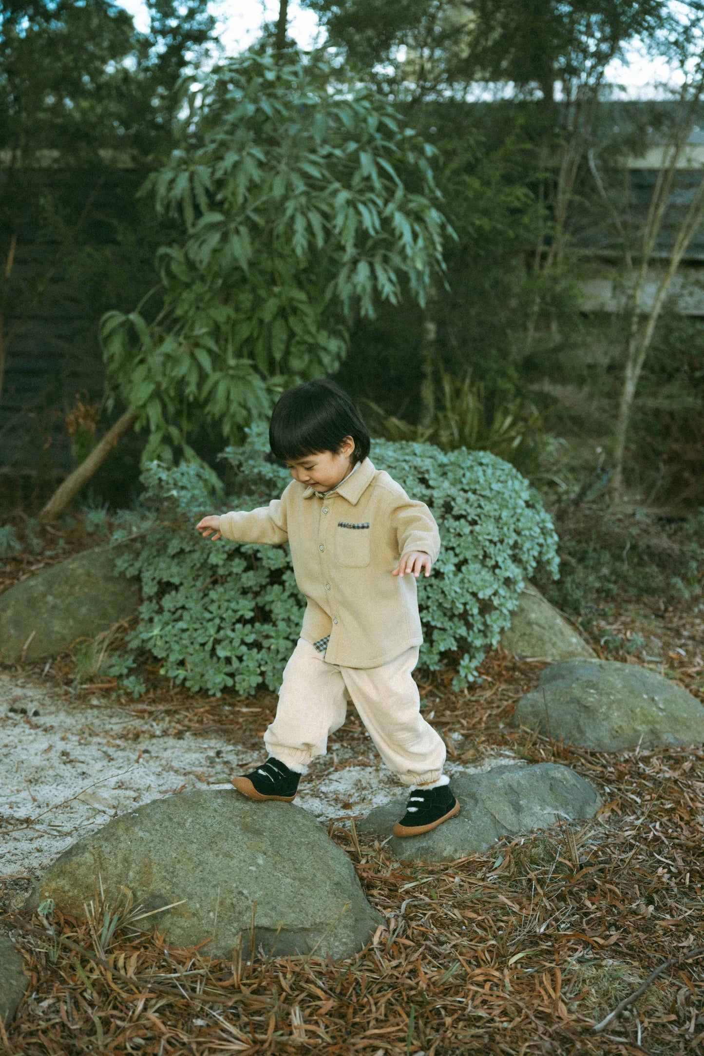 Twill Cuff Pants With Pockets - Light Khaki