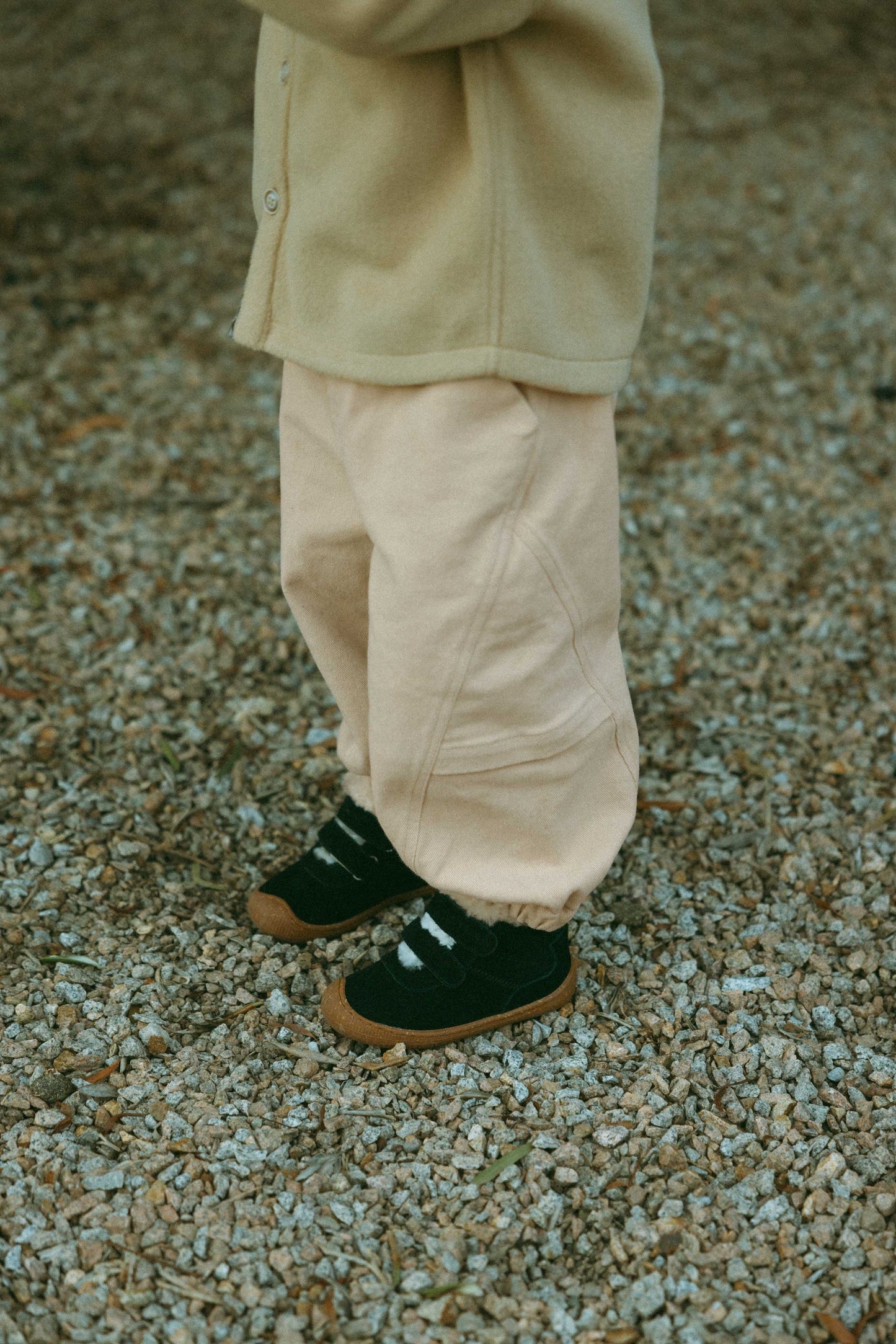 Twill Cuff Pants With Pockets - Light Khaki