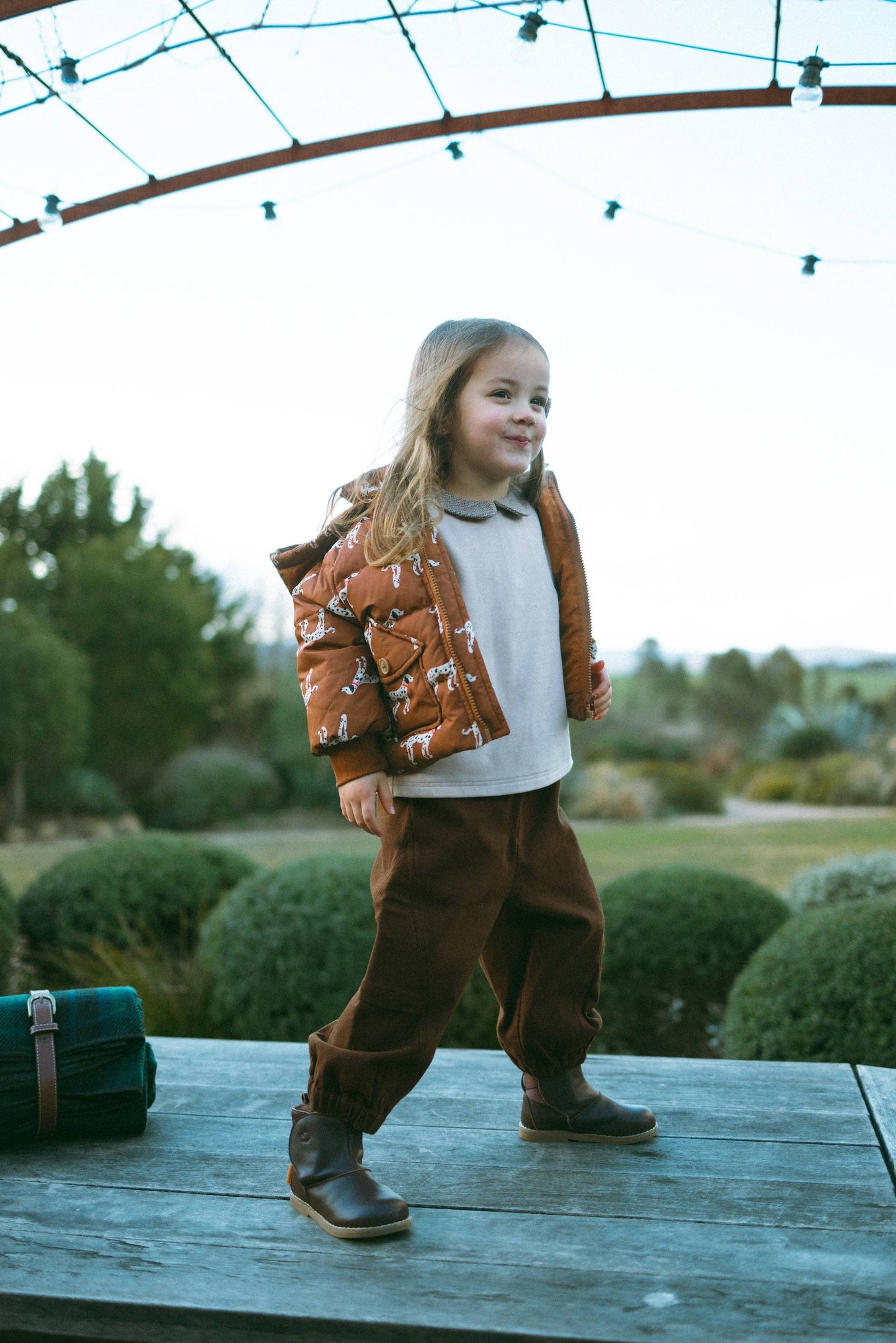 Twill Cuff Pants With Pockets - cacao brown