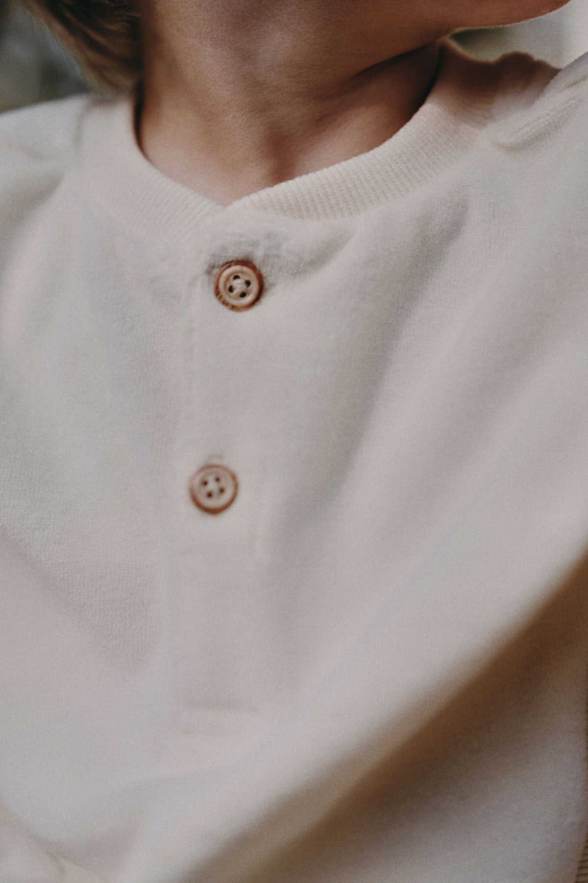 Velvet Sweatshirt - Moonlight White