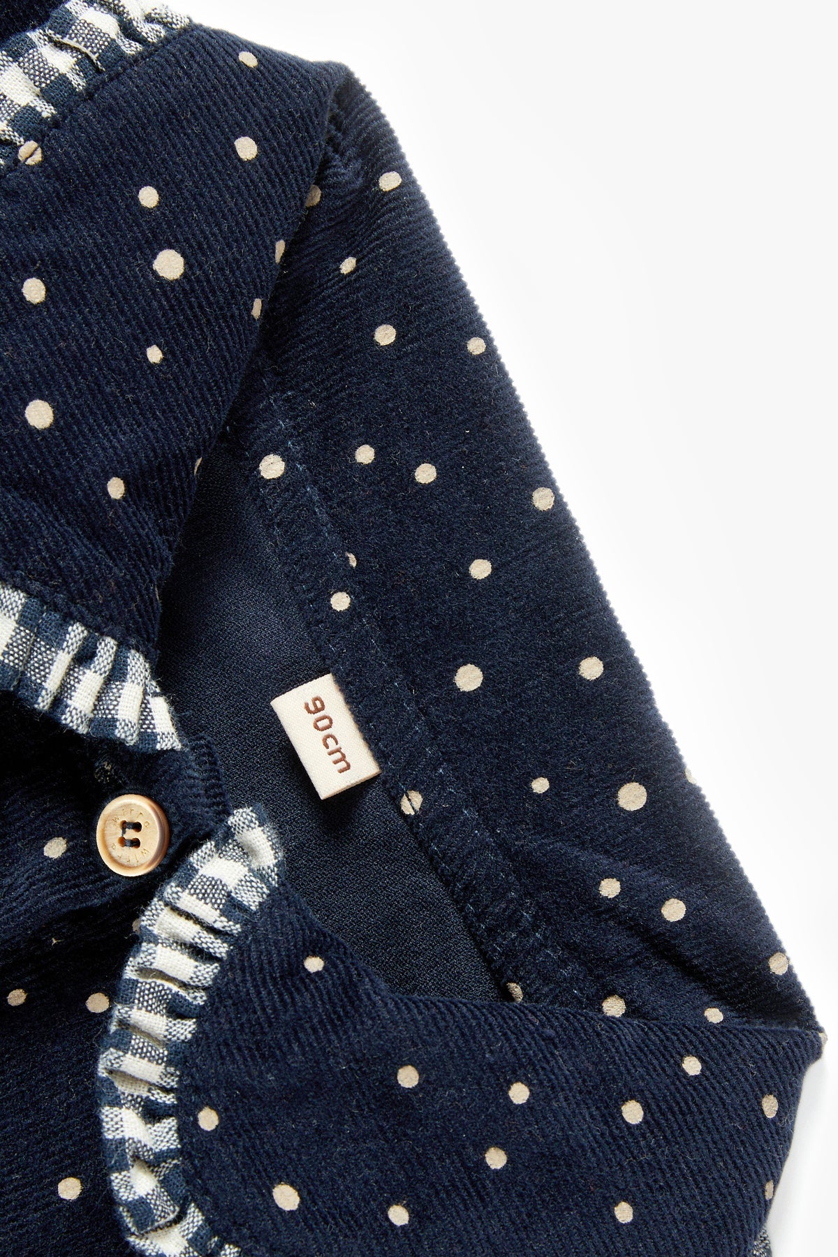 Vintage Polka Dot Blouse - Navy
