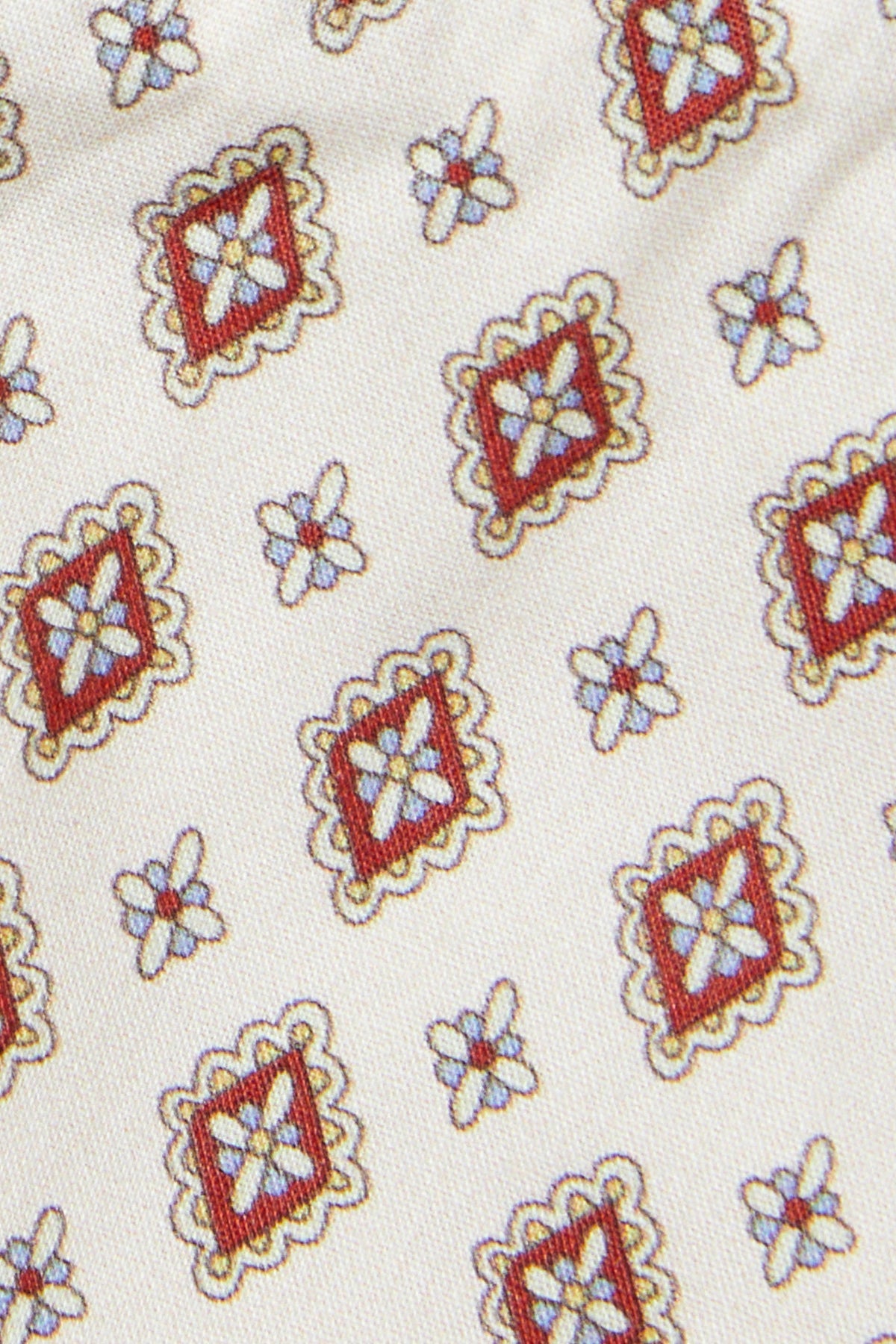 Vintage Printed Blouse - Berry