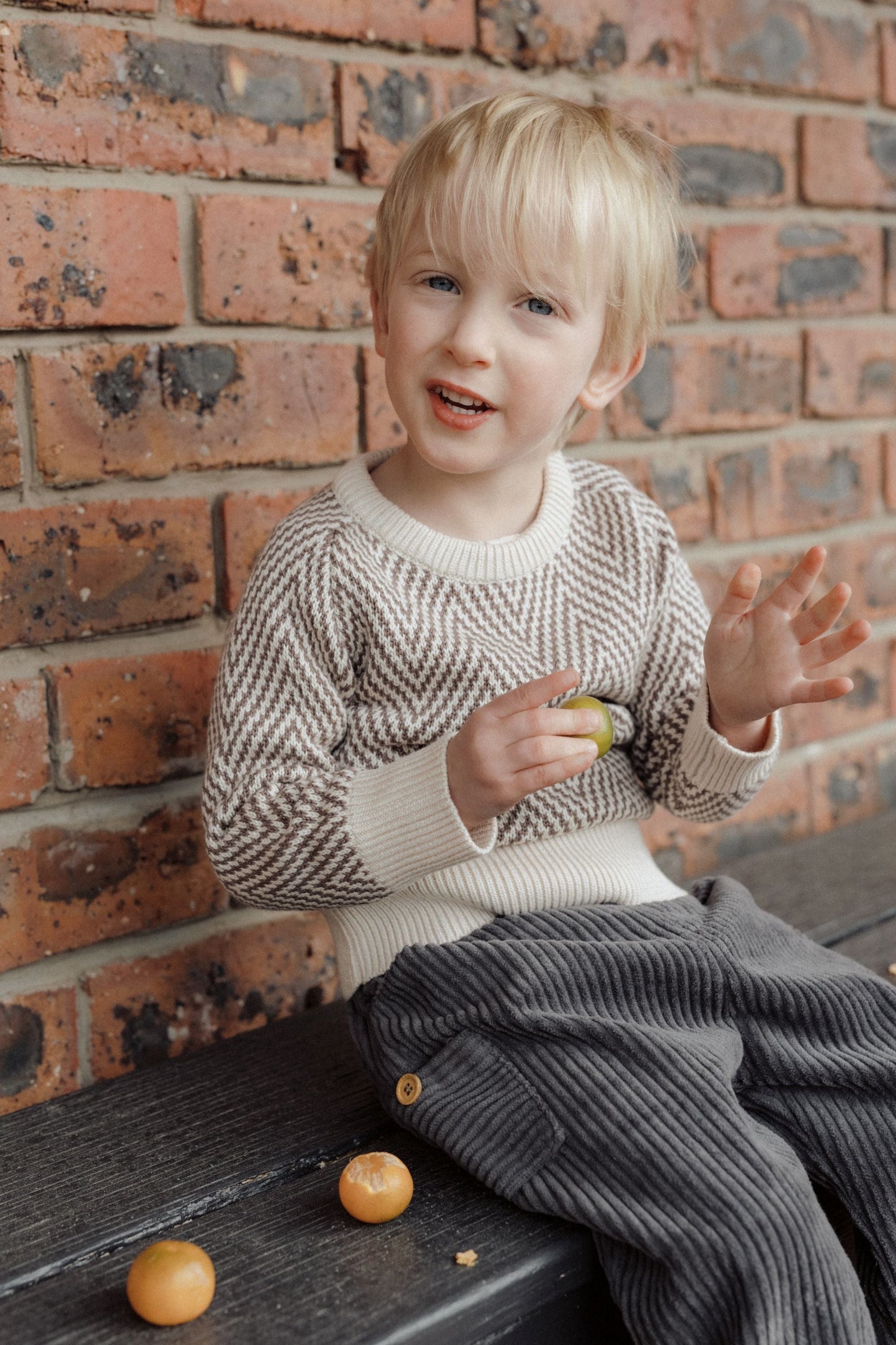 Vintage Ripple Sweater - Brown Ripple