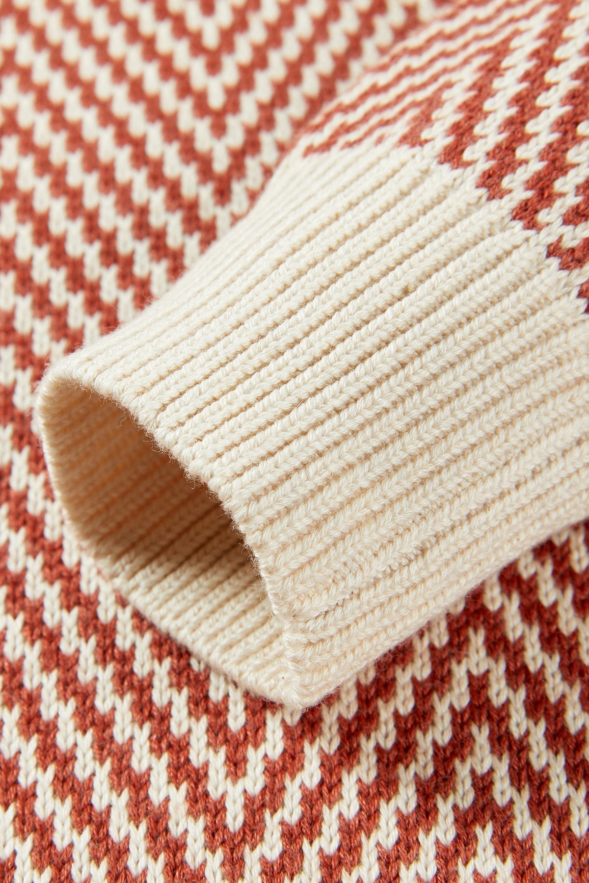 Vintage Ripple Sweater - Red Ripple