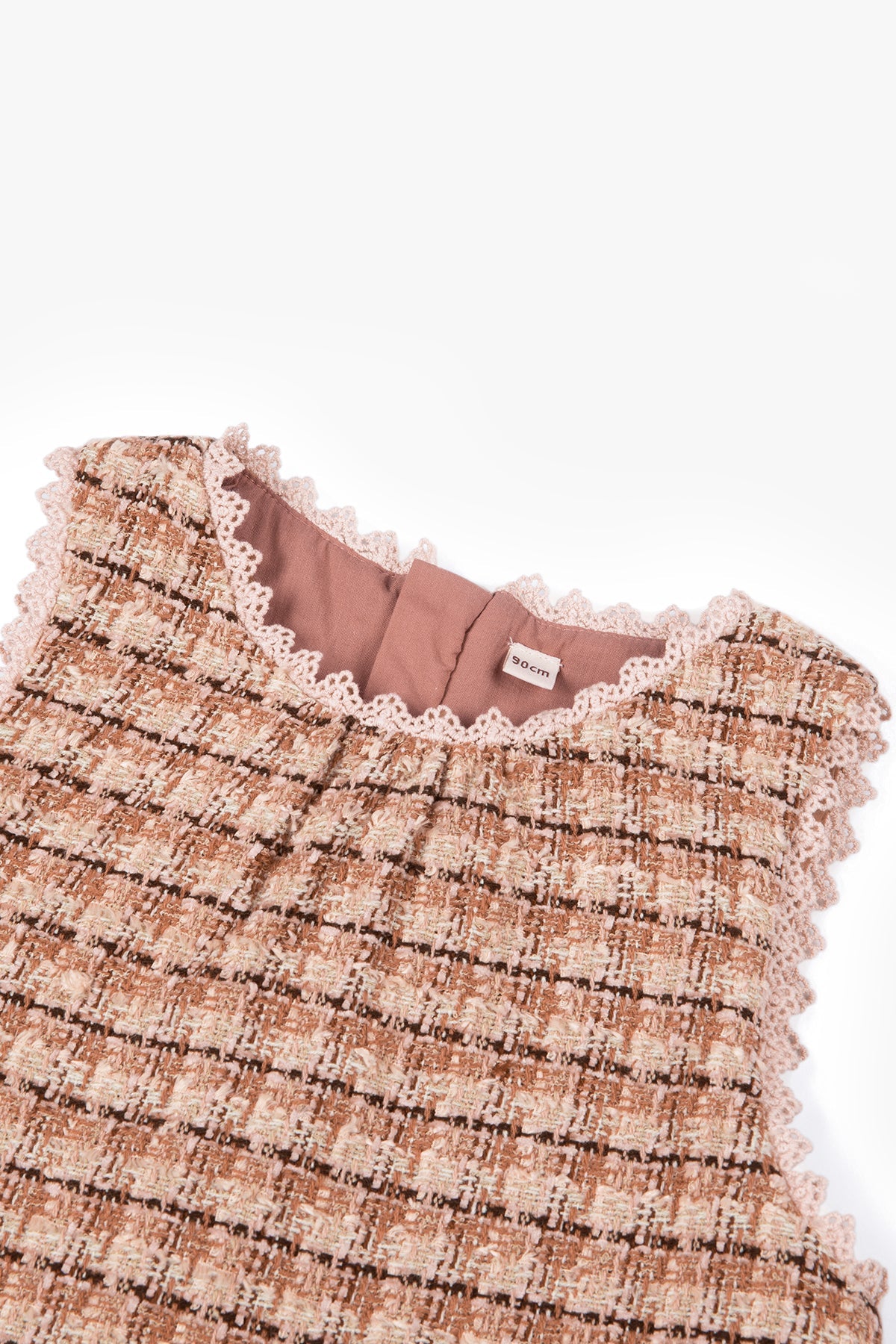 Warm Red Plaid Balloon Skirt - Warm red grid