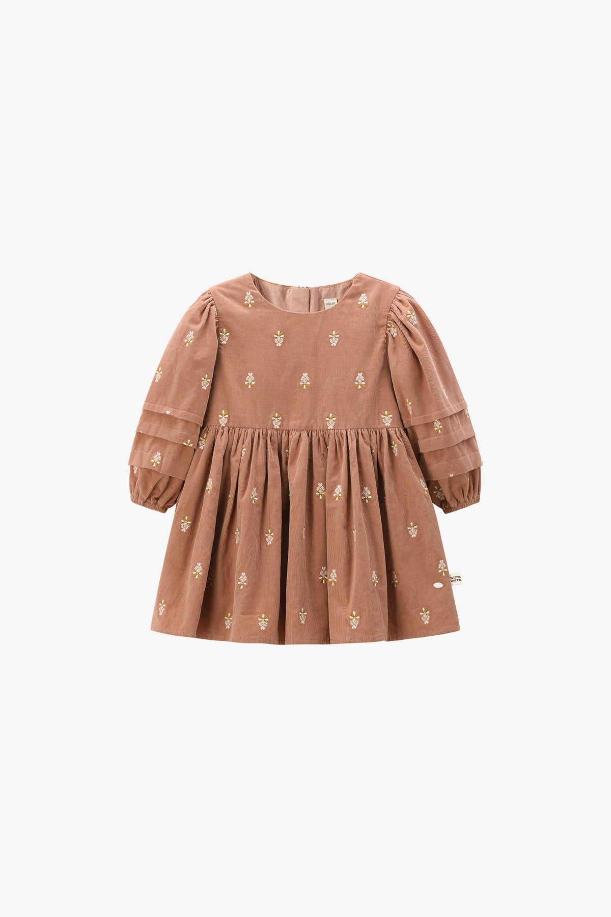 Warm Rose Embroidered Bubble Skirt - Warm Rose Pink