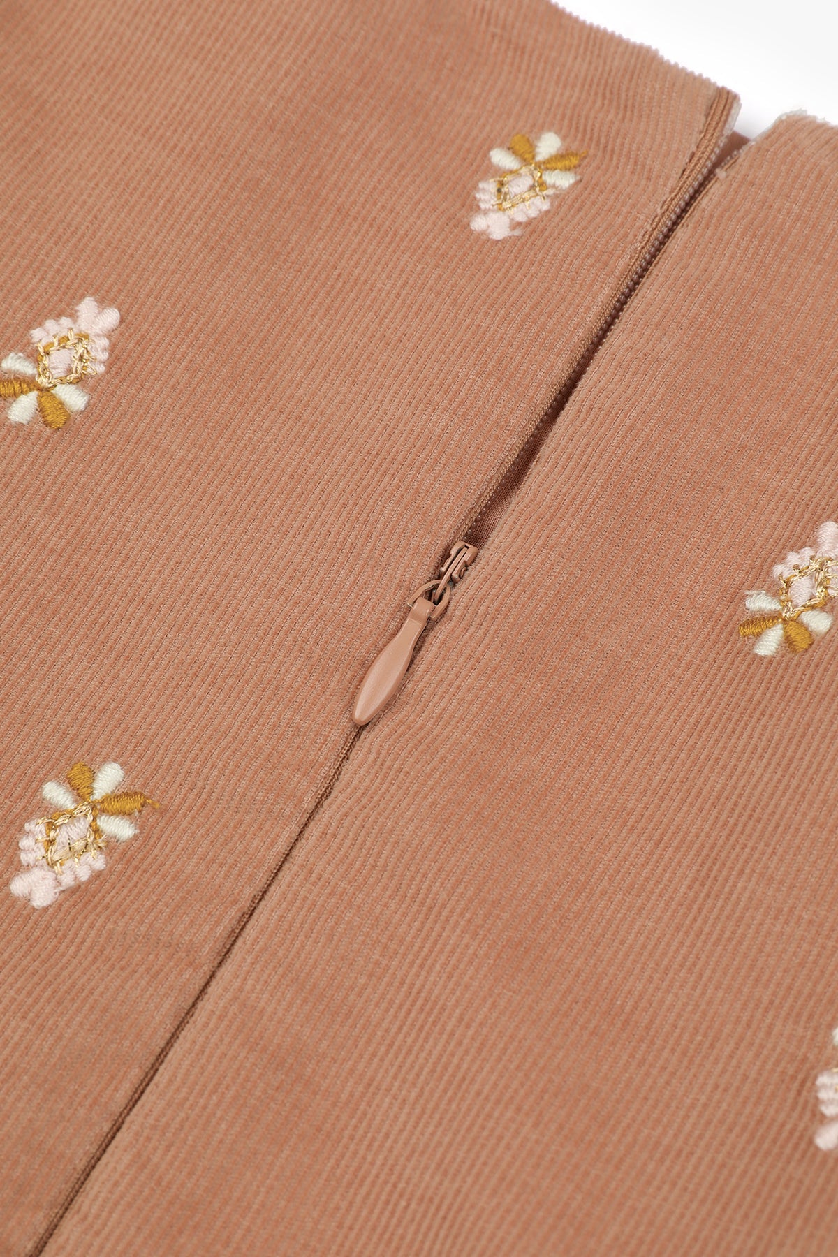 Warm Rose Embroidered Bubble Skirt - Warm Rose Pink