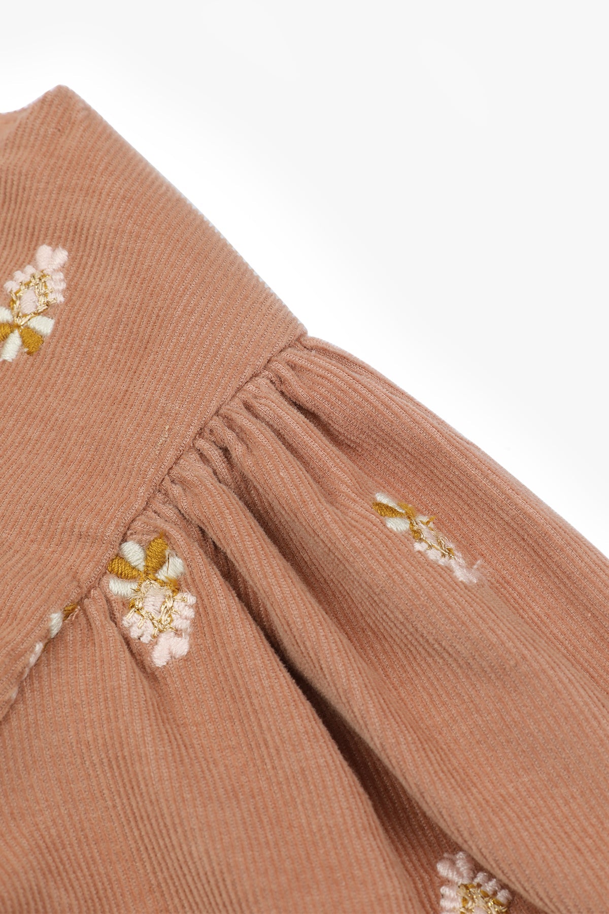 Warm Rose Embroidered Bubble Skirt - Warm Rose Pink