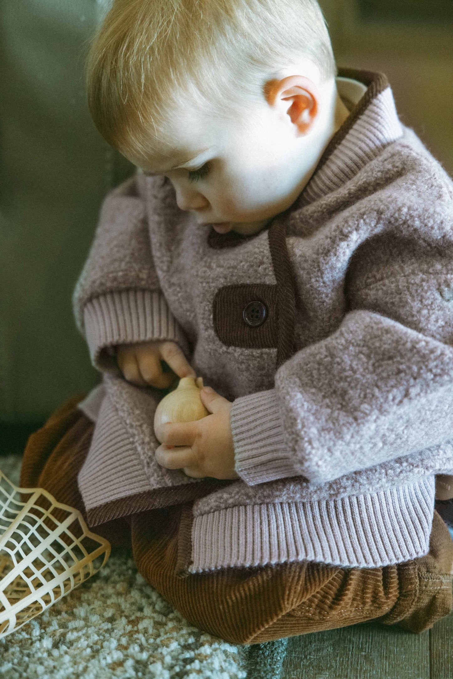 Warm Velvet Light Chestnut Wool  Jacket - Light chestnut