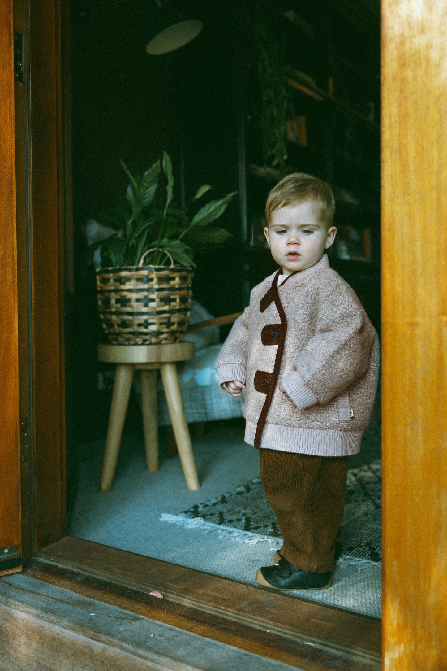 Warm Velvet Light Chestnut Wool  Jacket - Light chestnut