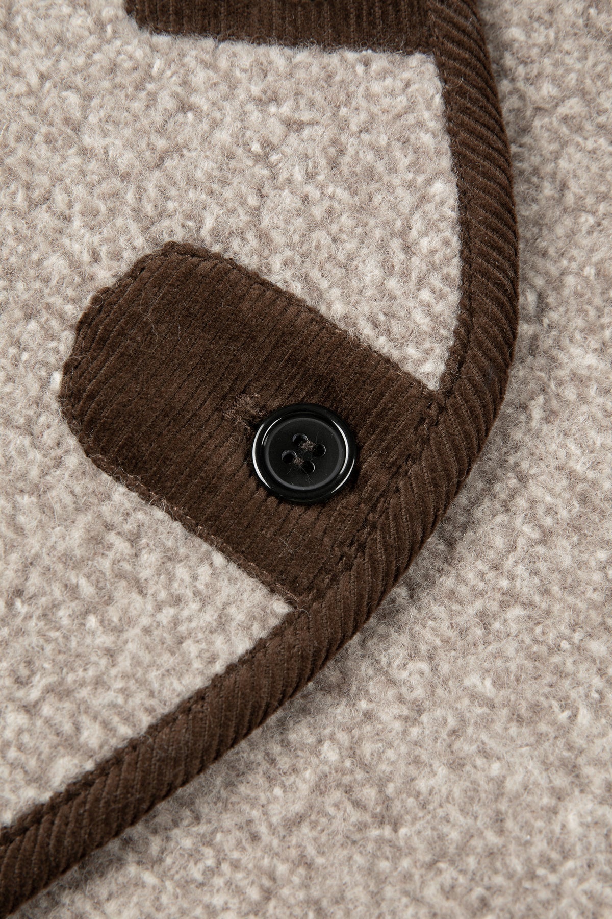 Warm Velvet Light Chestnut Wool  Jacket - Light chestnut