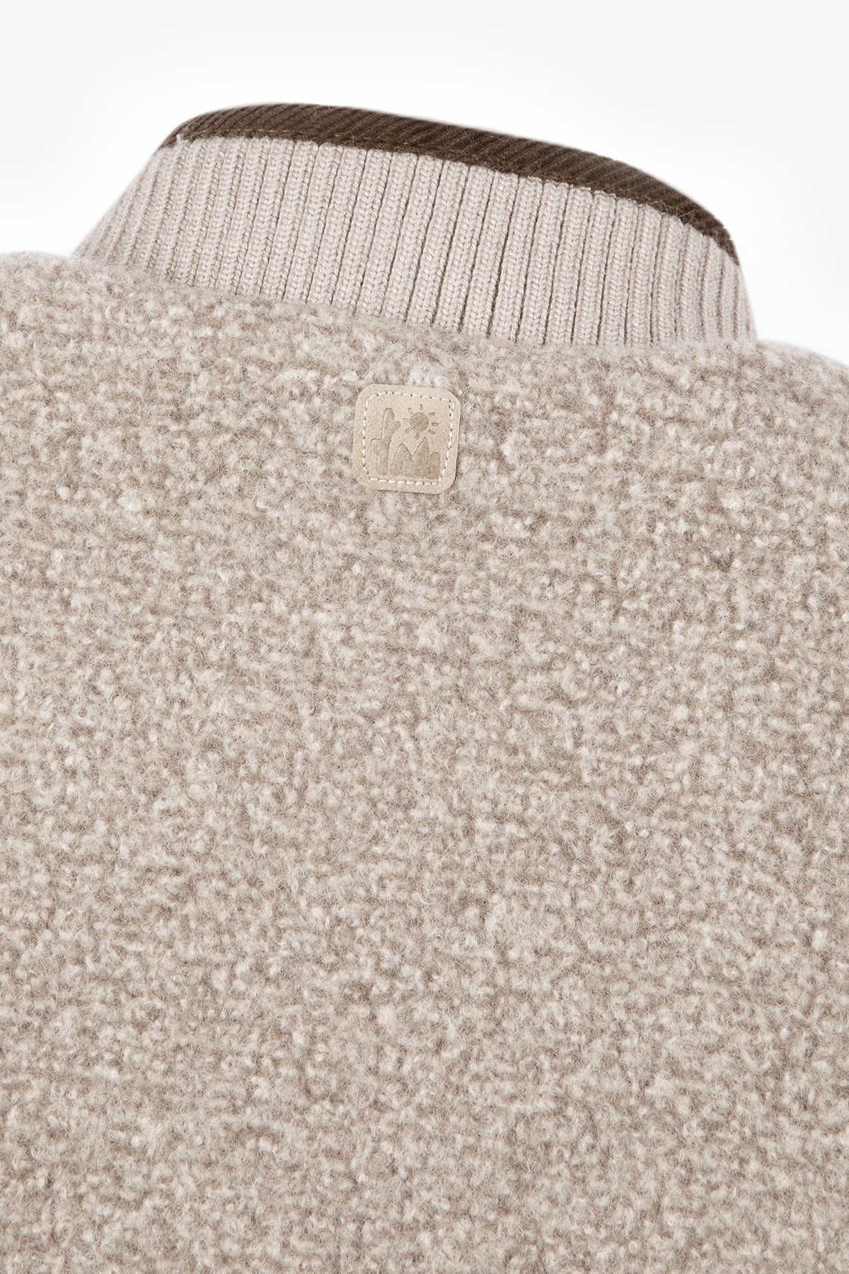 Warm Velvet Light Chestnut Wool  Jacket - Light chestnut