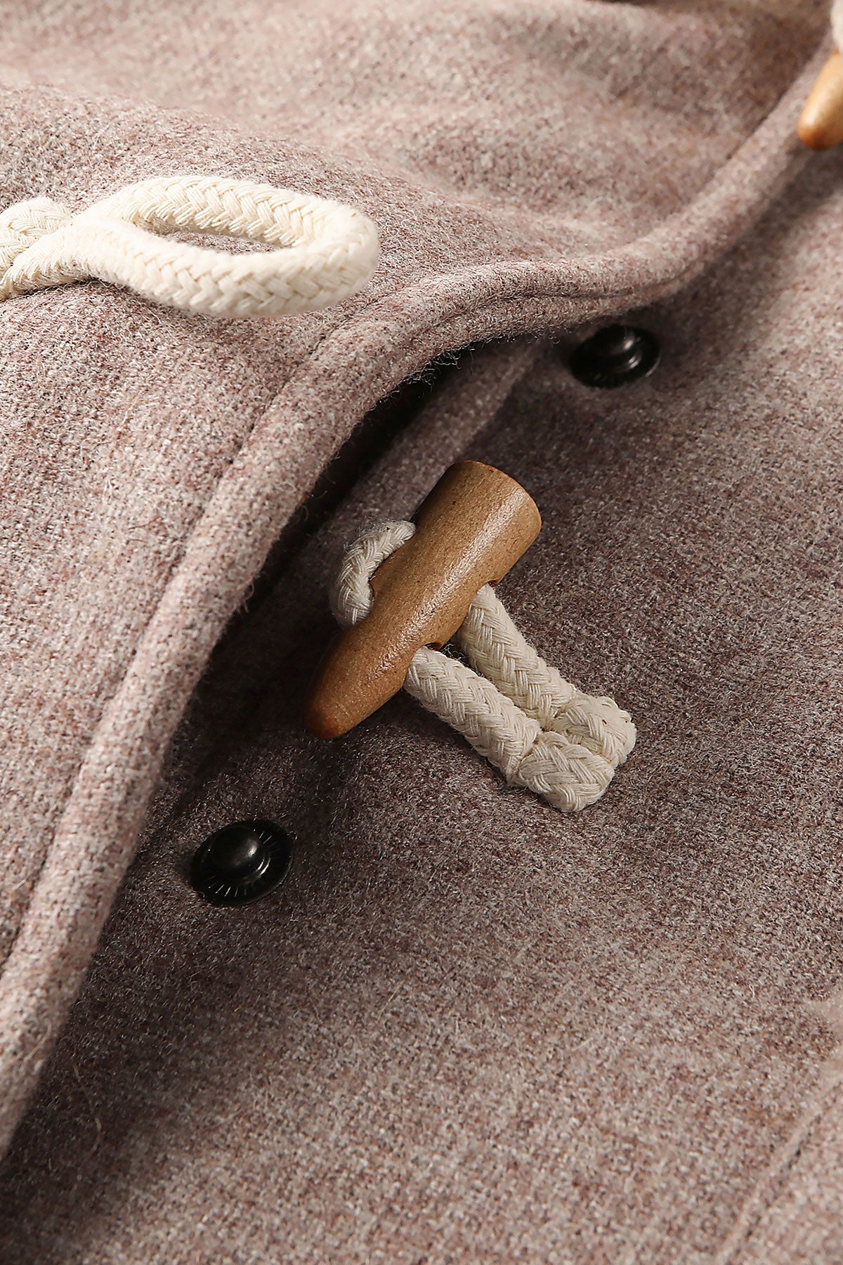 Woolen Coat - Light Floral Camel