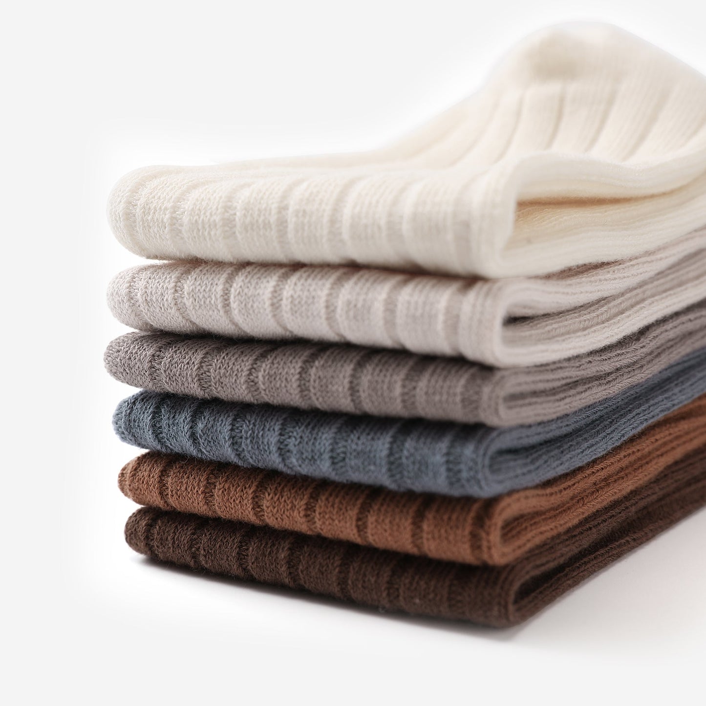 Woolly Stockings Packaging - Coconut Brown+Walnut Brown+Ocean Blue