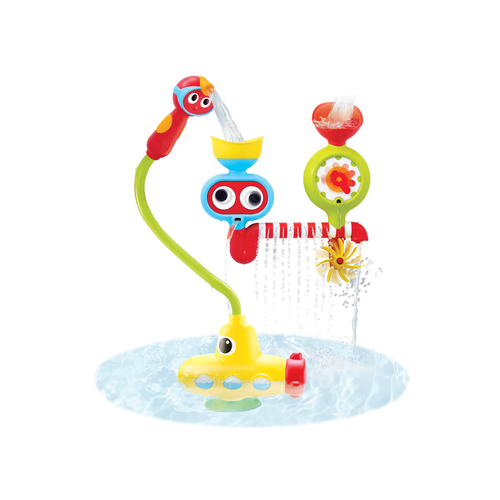 Yookidoo Submarine Spray Station - Water play becomes extreme when you’ve got a submarine… And when that award-winning submarine sprays water into the funny activity station, it sets off a string of magical chain reactions, creating endless delight and exploration during bath time.