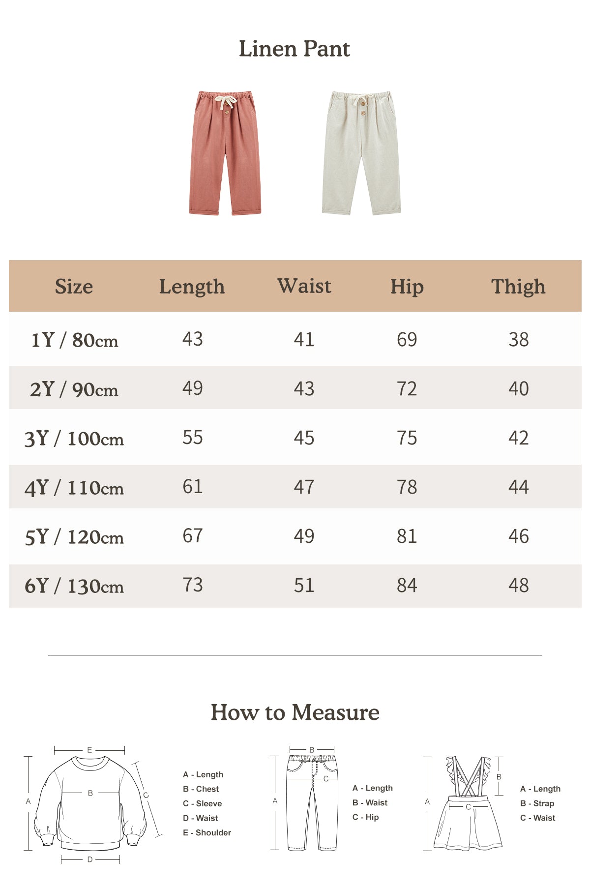 Linen Pant - Coral