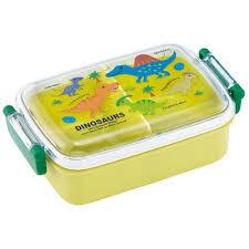 Skater Dinosaur Clear Bento Box - Green (450ml)