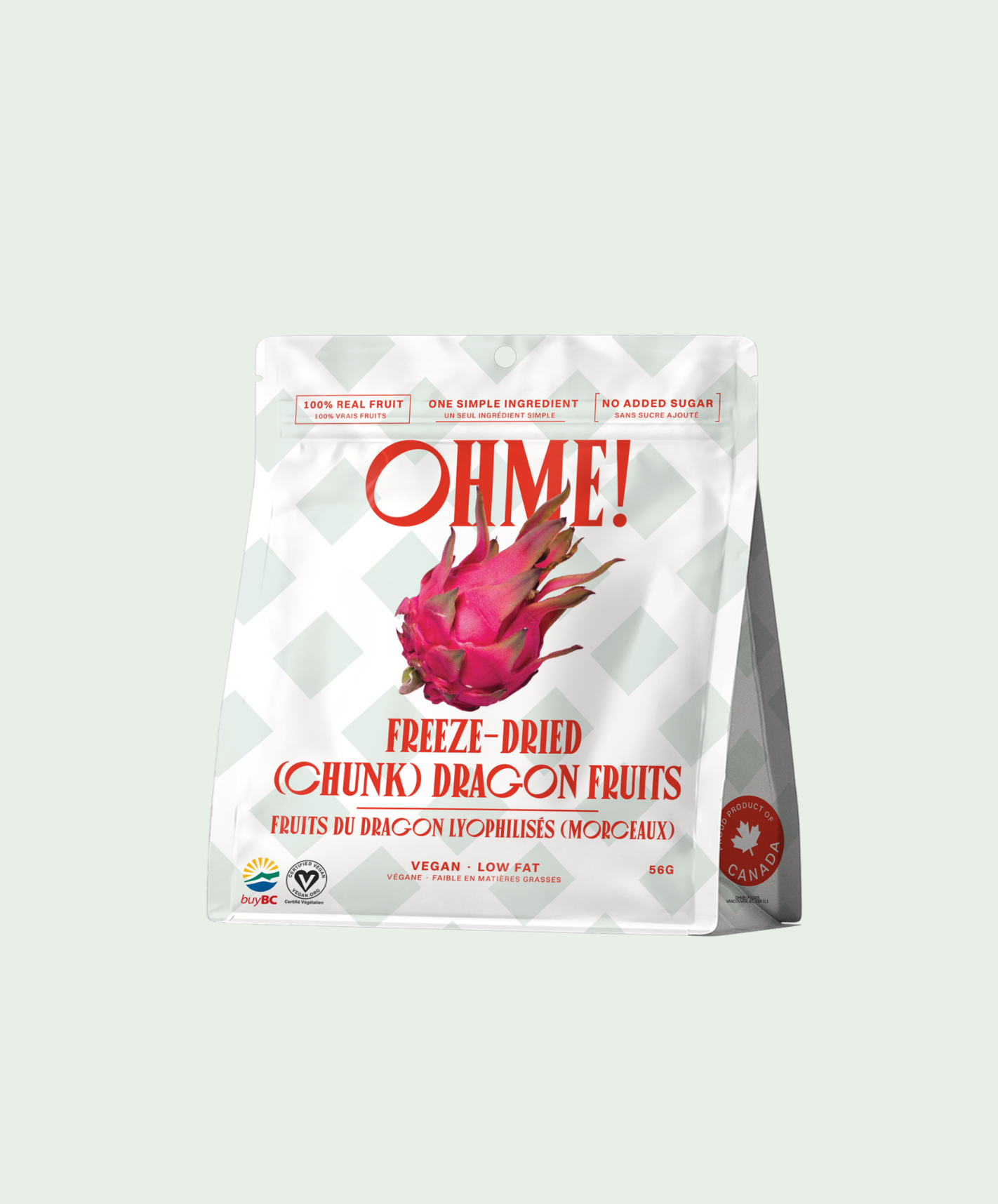 Freeze Dried Dragon Fruits (Chunk)