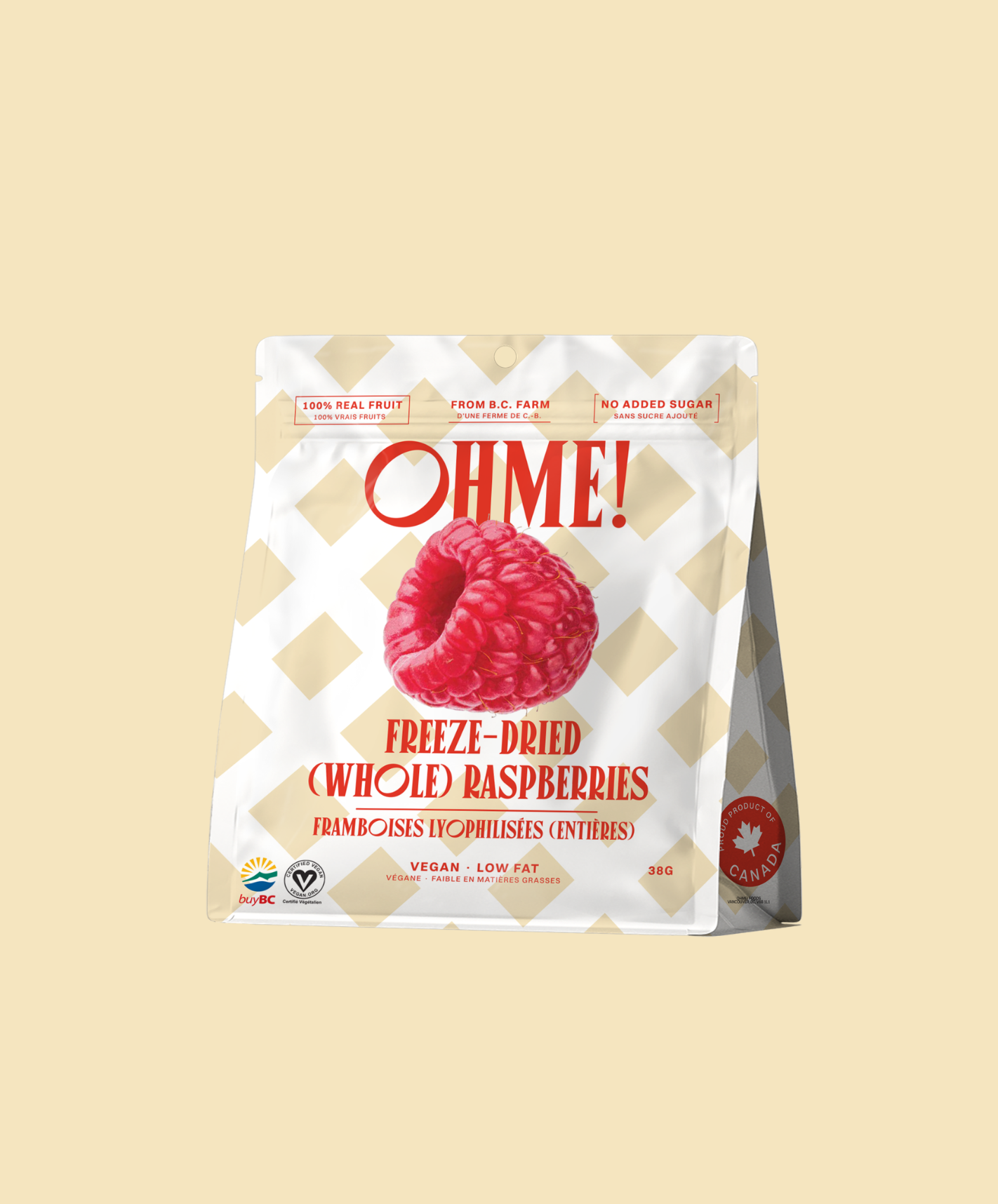Freeze Dried Raspberries (Whole)