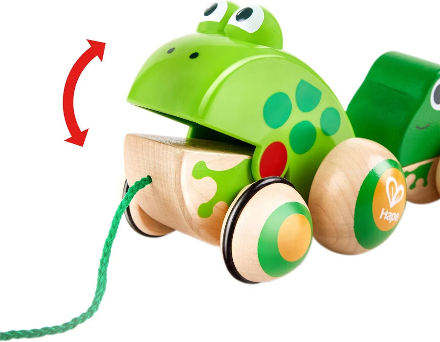 Hape Pull-Along Frog Family
