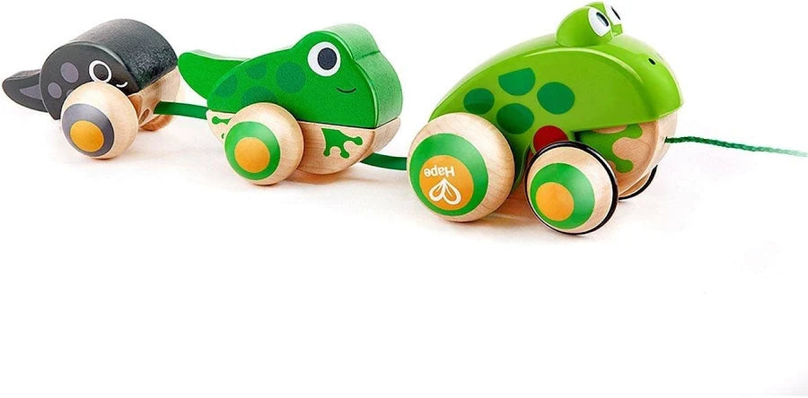 Hape Pull-Along Frog Family