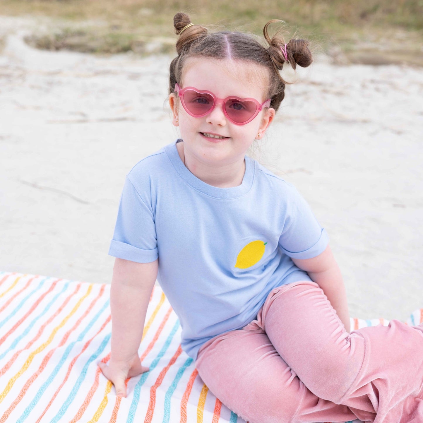 Non-Polarized Heart Sunglasses | "Fushia Haze"