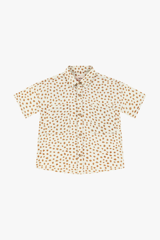 Leopard Print Linen Shirt - Leopard Print