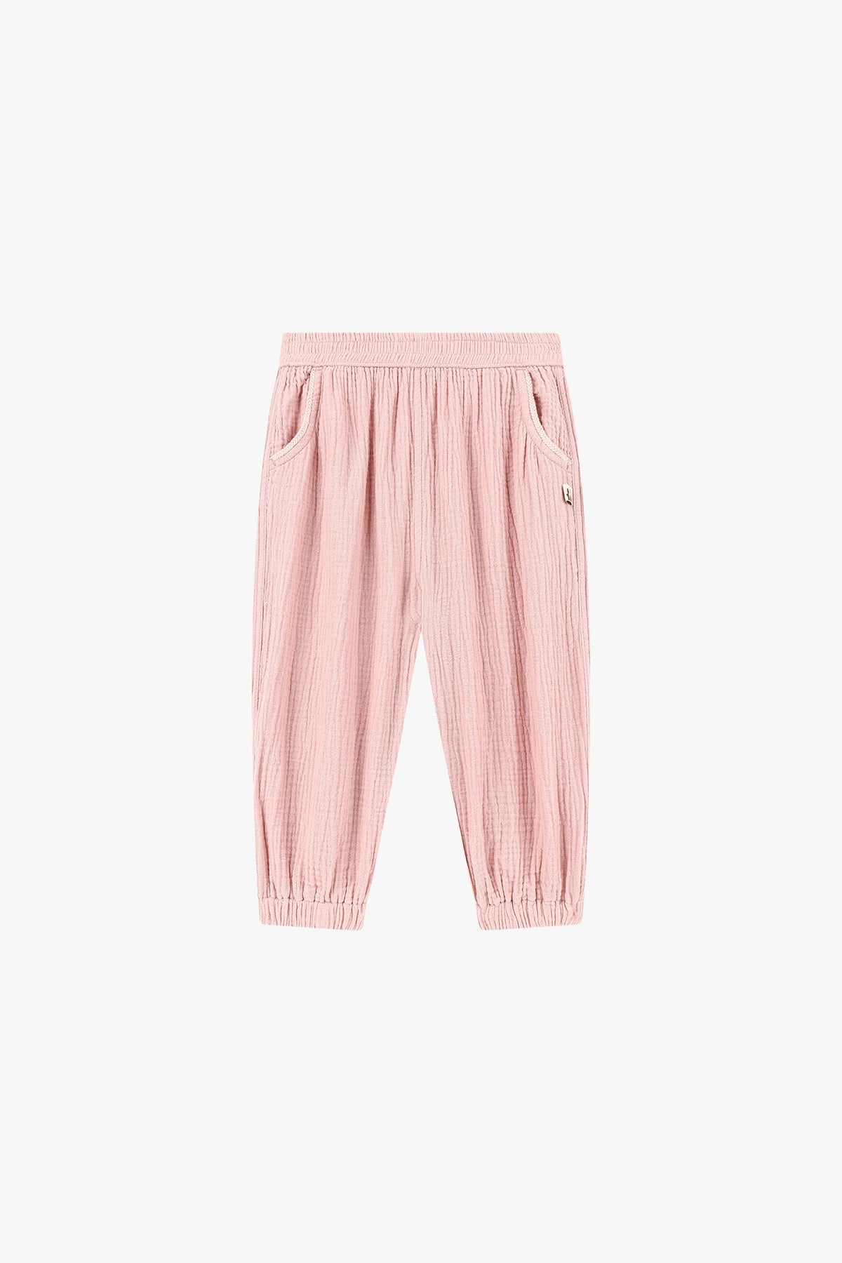 Double Layer Crepe Pants - Peach