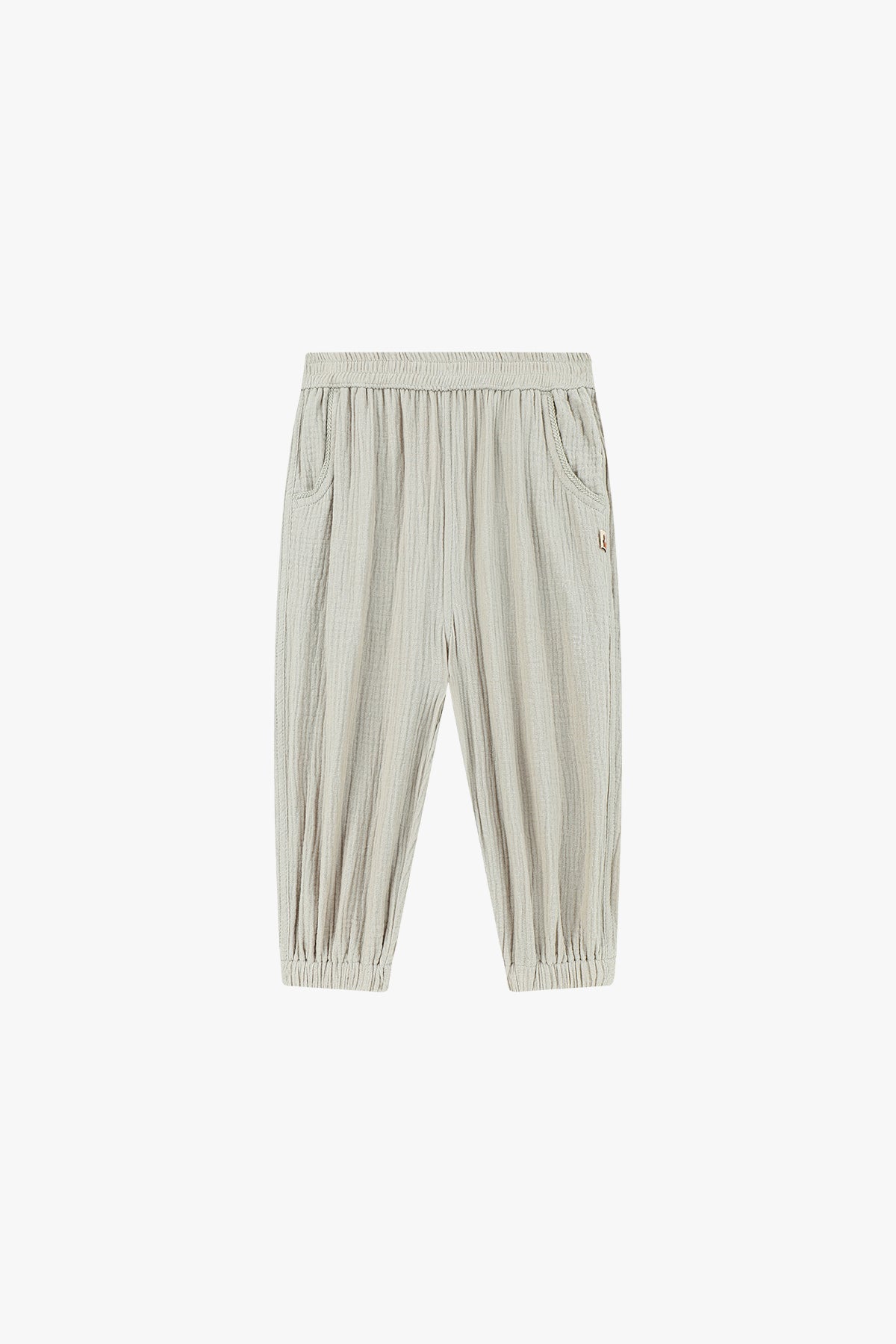 Double Layer Crepe Pants - Grey