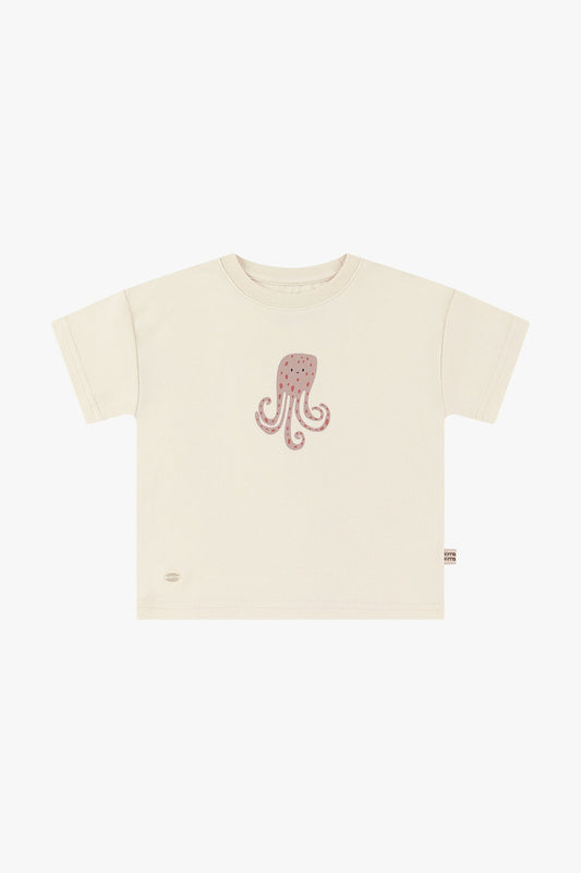 Ocean Printed T-Shirt - Little Octopus