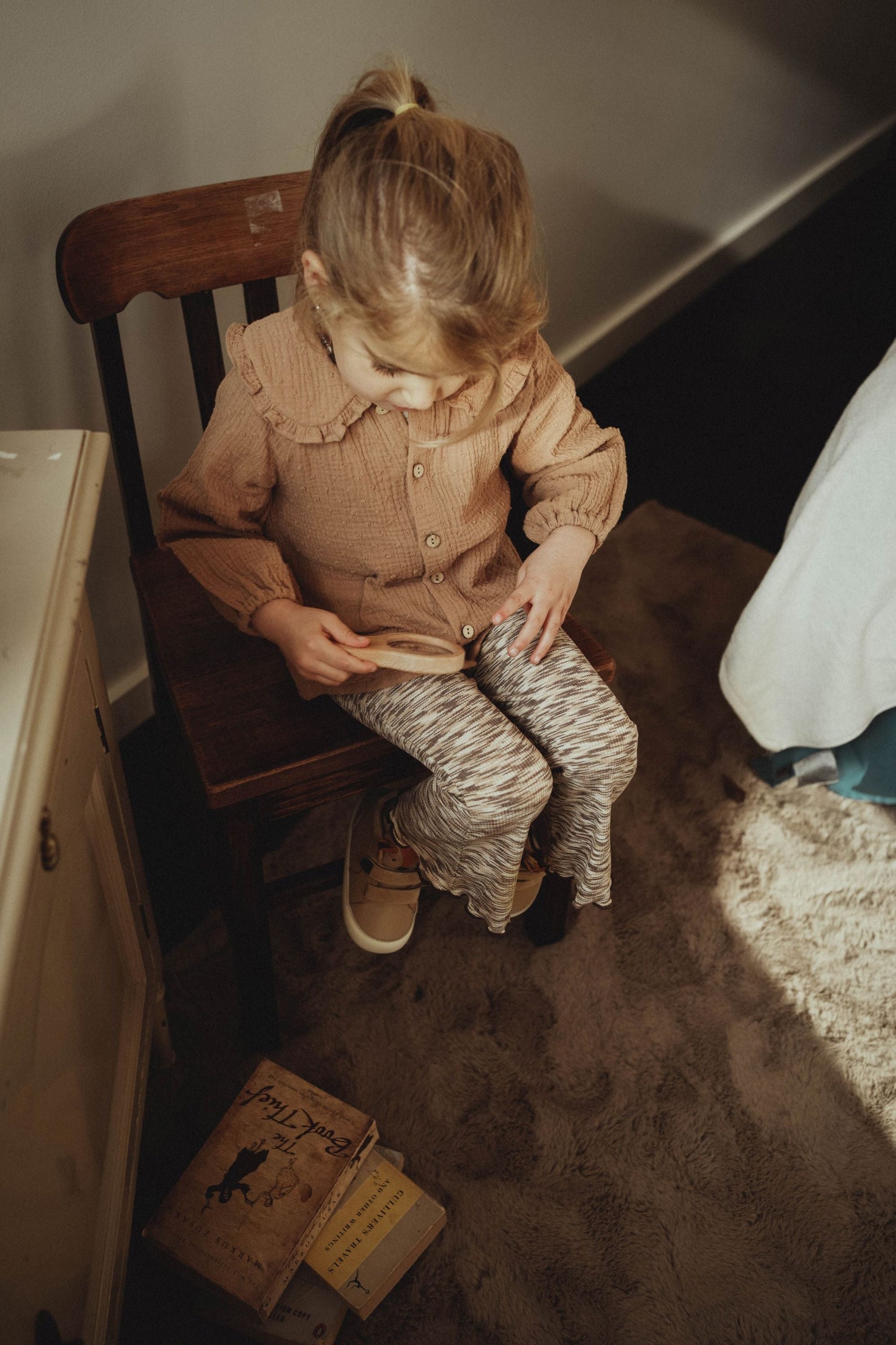 Double Layer Crepe Blouse - Caramel