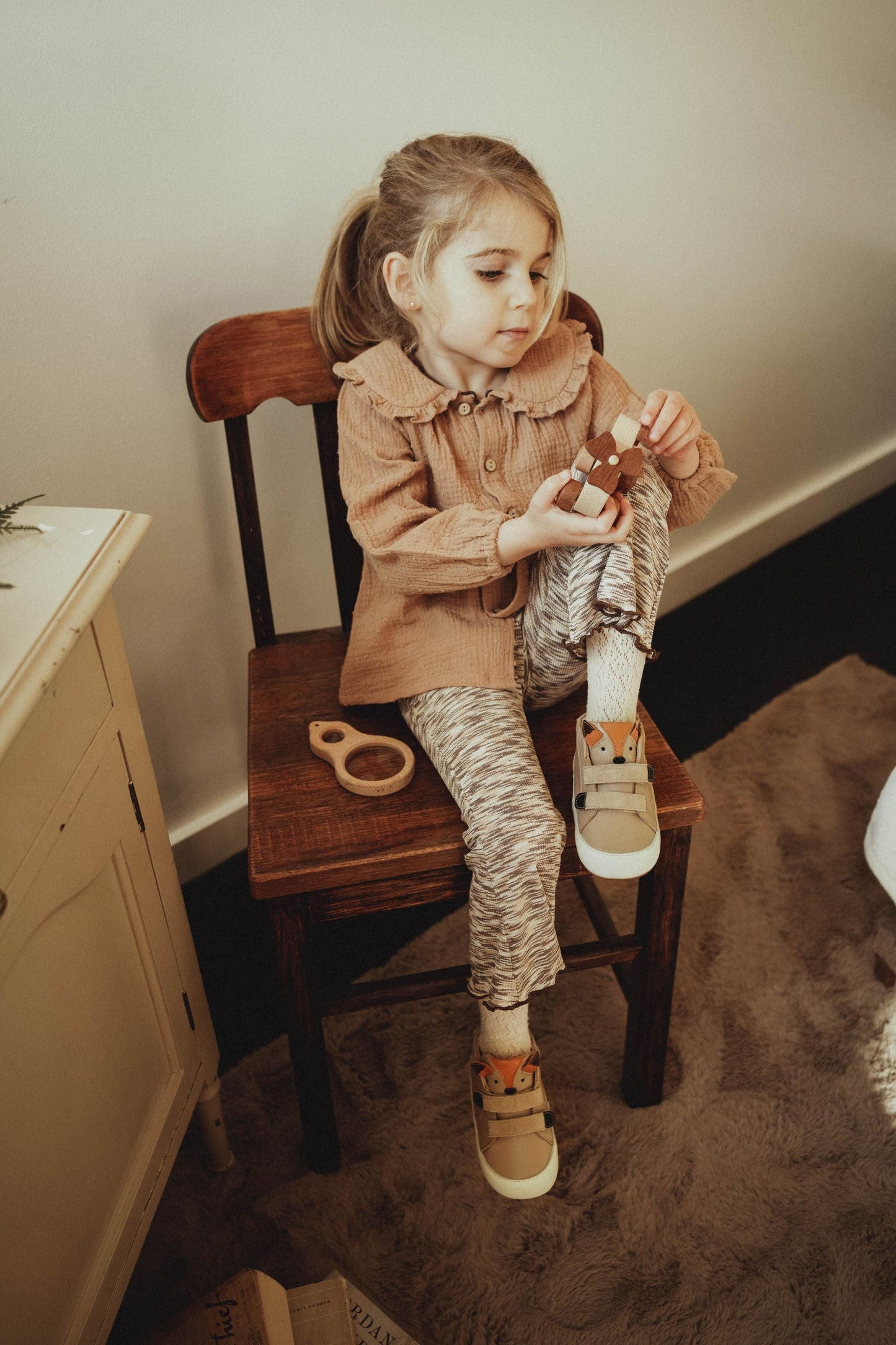 Double Layer Crepe Blouse - Caramel