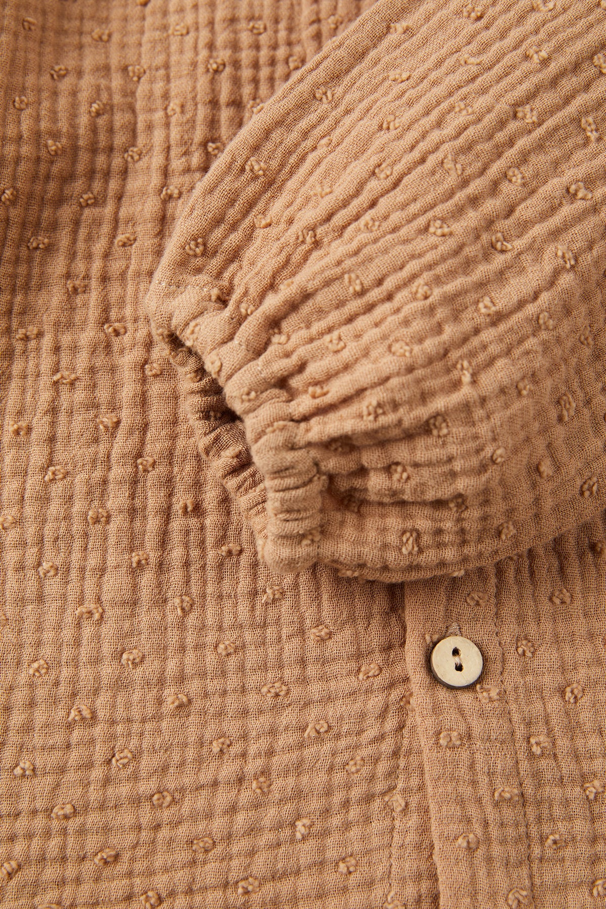 Double Layer Crepe Blouse - Caramel