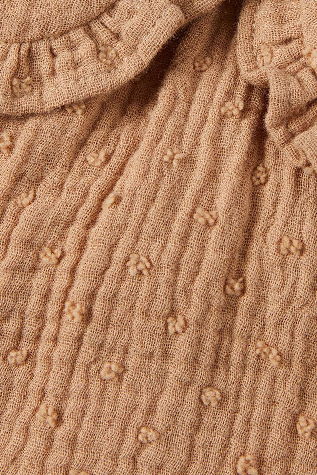 Double Layer Crepe Blouse - Caramel