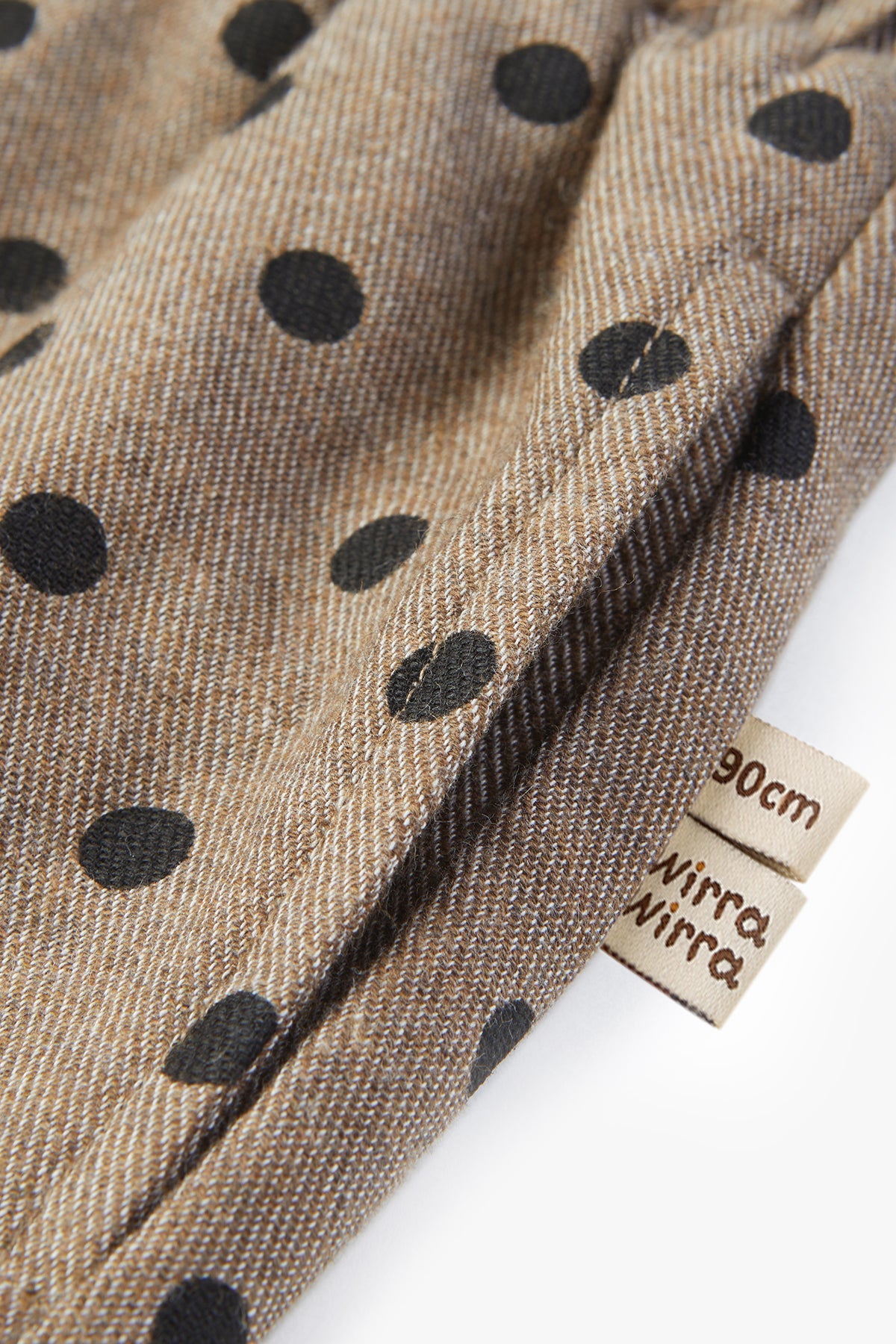 Polka Dot Wide-Leg Pant - Brown Polka Dot
