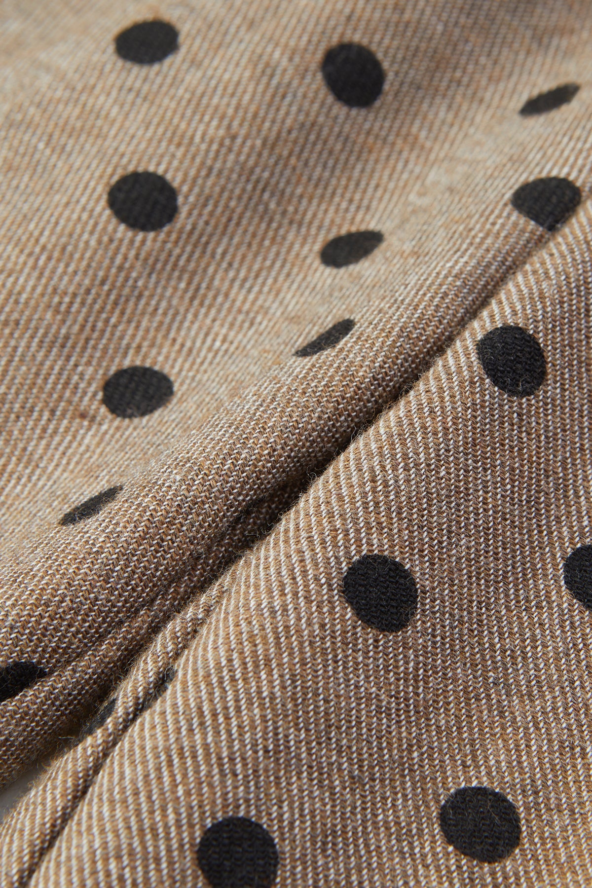 Polka Dot Wide-Leg Pant - Brown Polka Dot