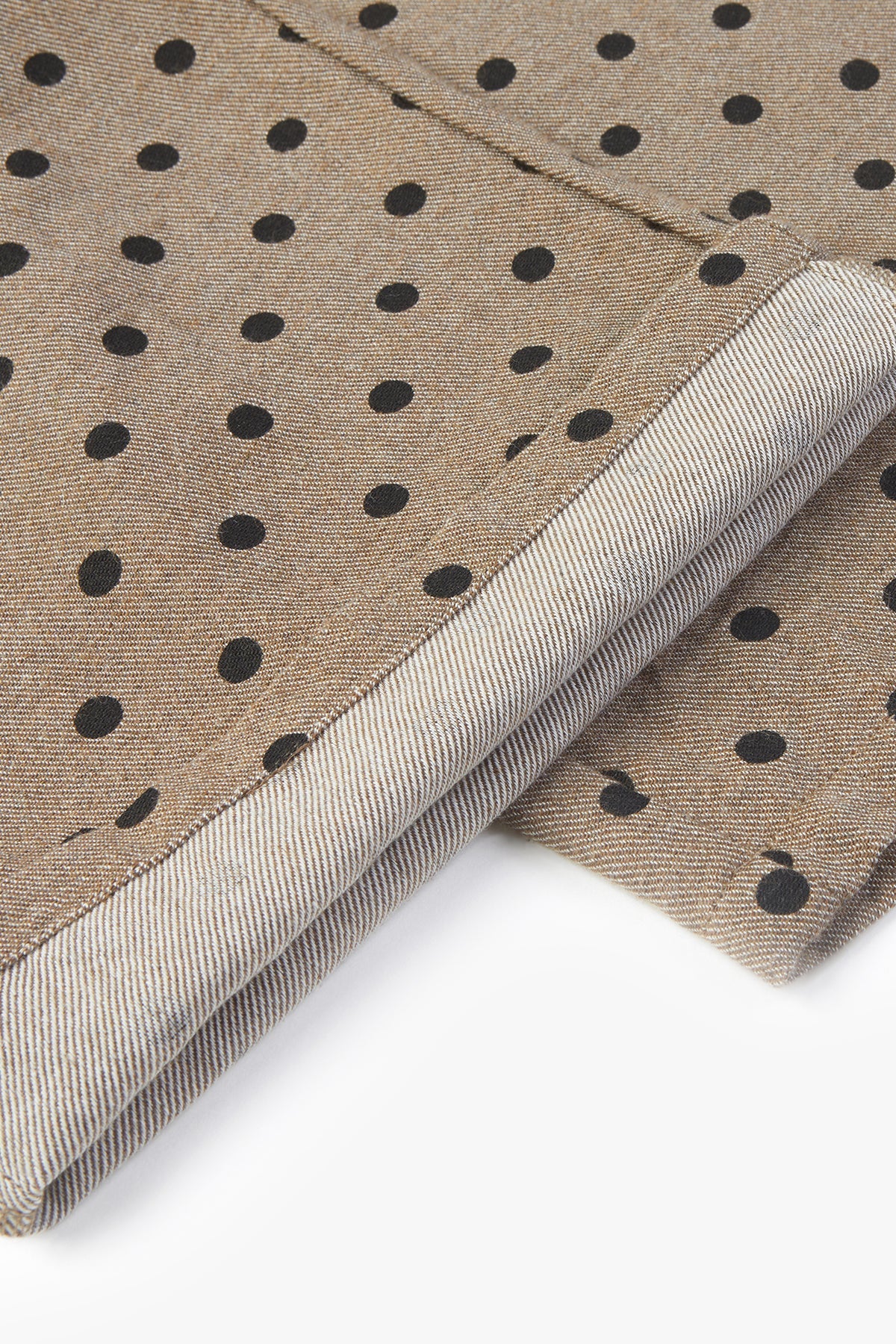 Polka Dot Wide-Leg Pant - Brown Polka Dot