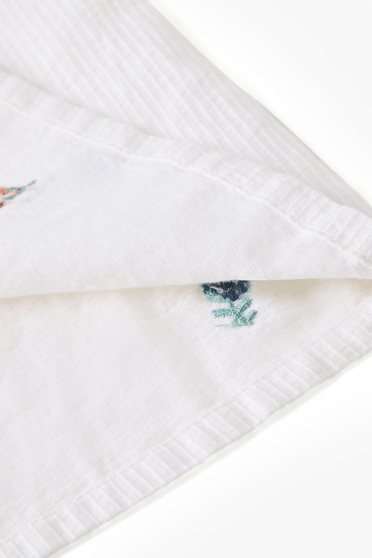 Cotton Embroidered Blouse - Cream