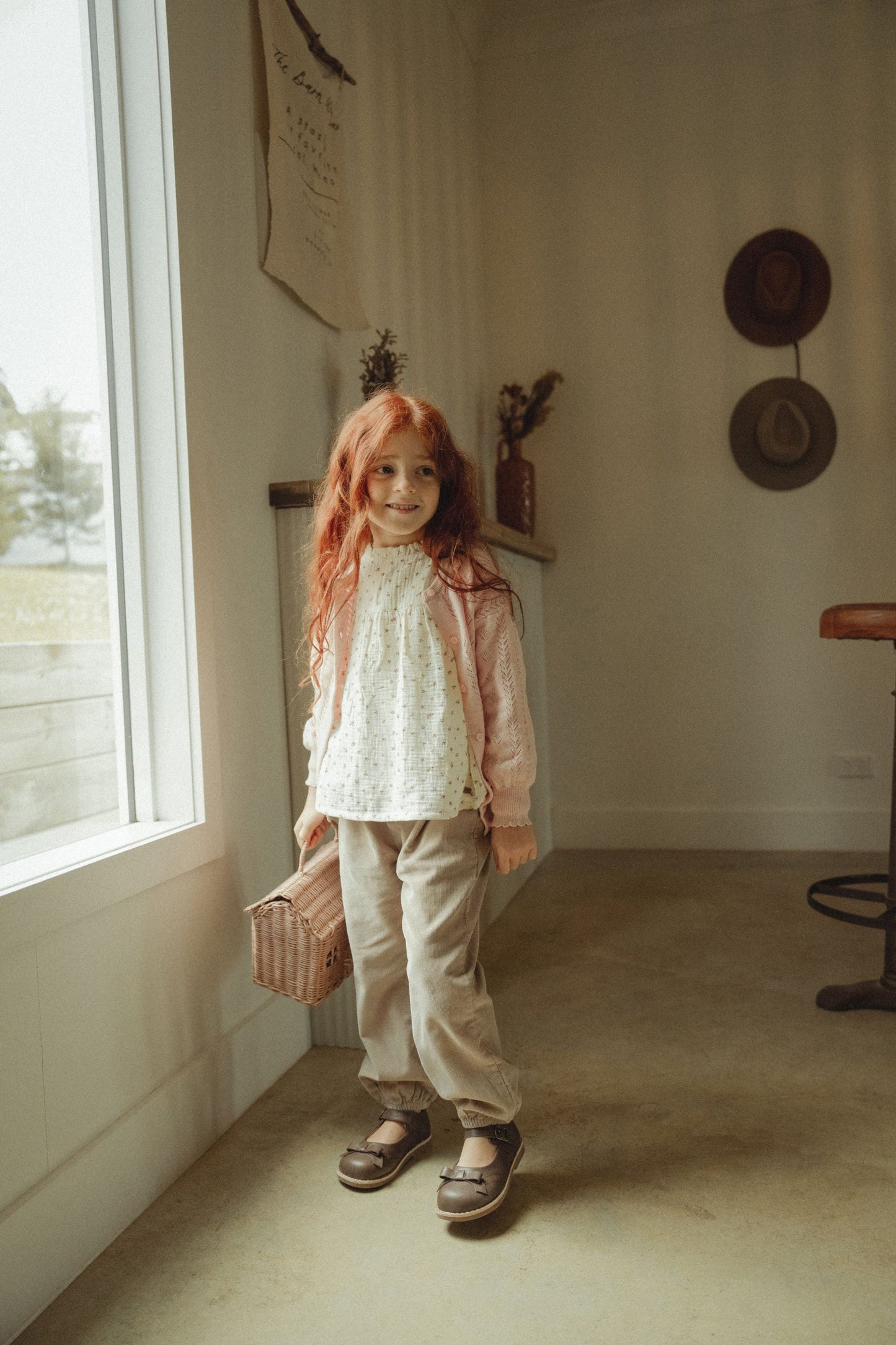 Long Sleeved Cardigan - Pale Pink